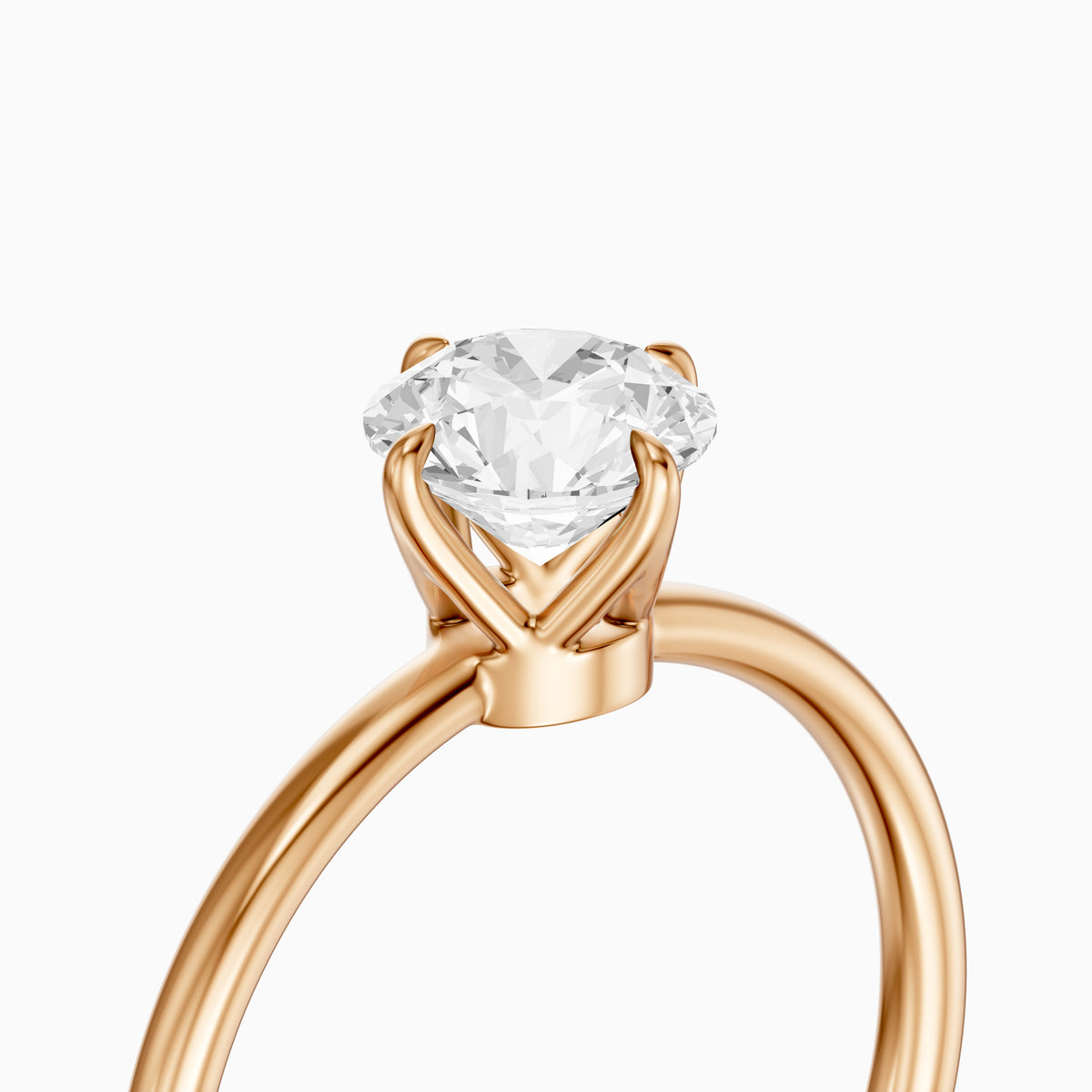 Sienna Round Lab Grown Diamond Solitaire Engagement Ring