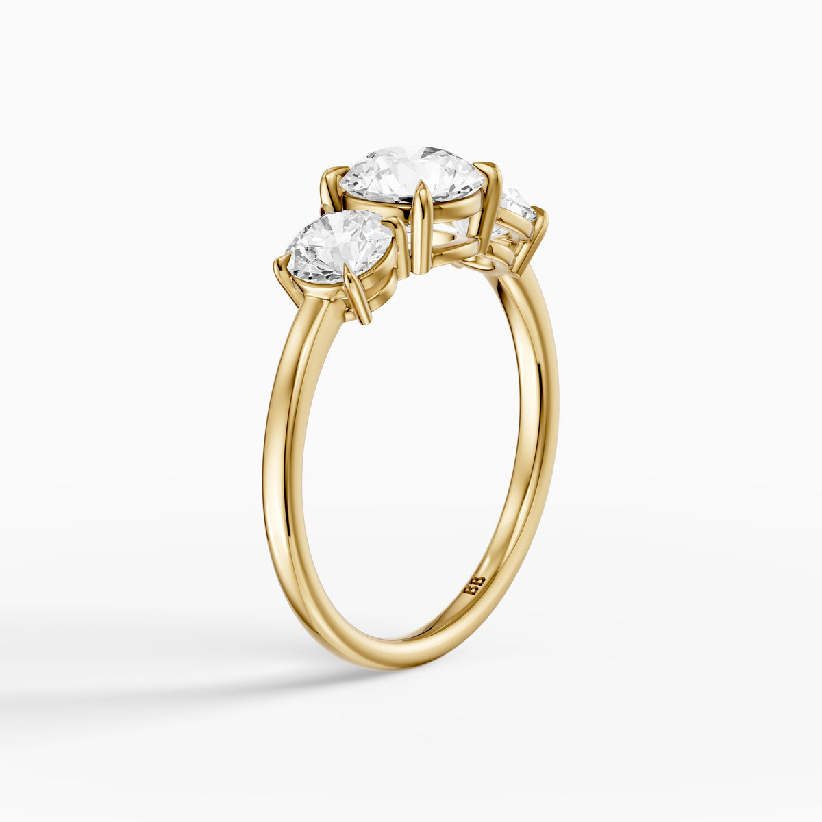 Devon Three Stone Lab Grown Diamond Engagement Ring