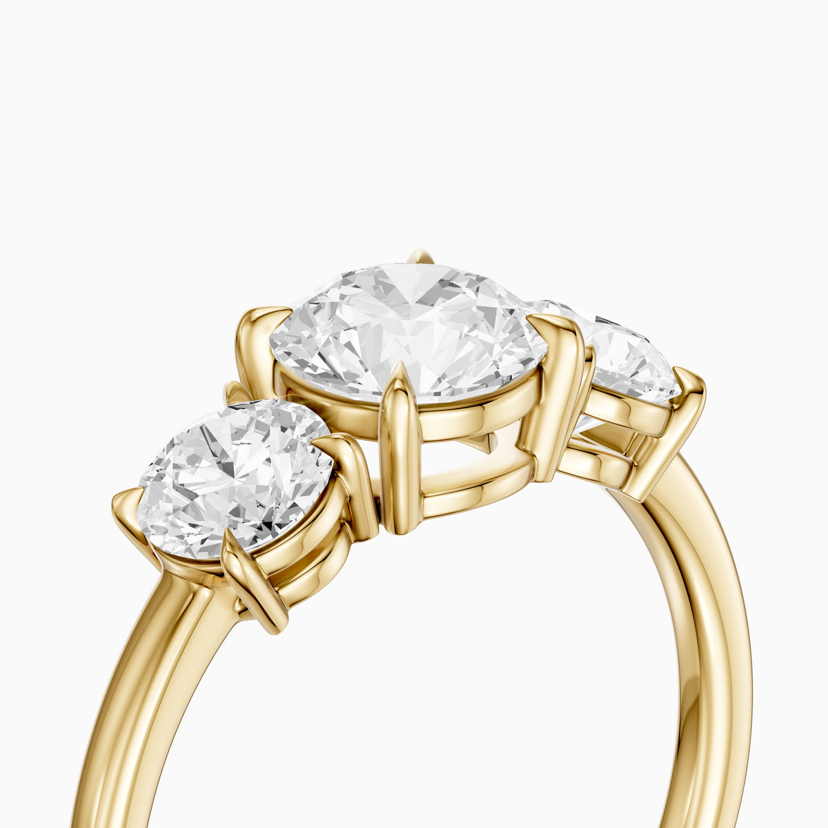 Devon Three Stone Lab Grown Diamond Engagement Ring