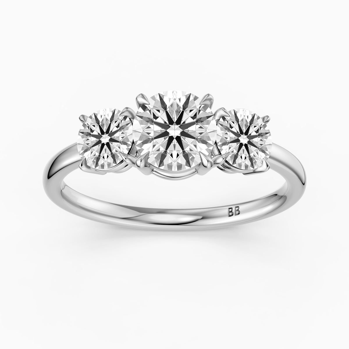 Devon Three Stone Lab Grown Diamond Engagement Ring