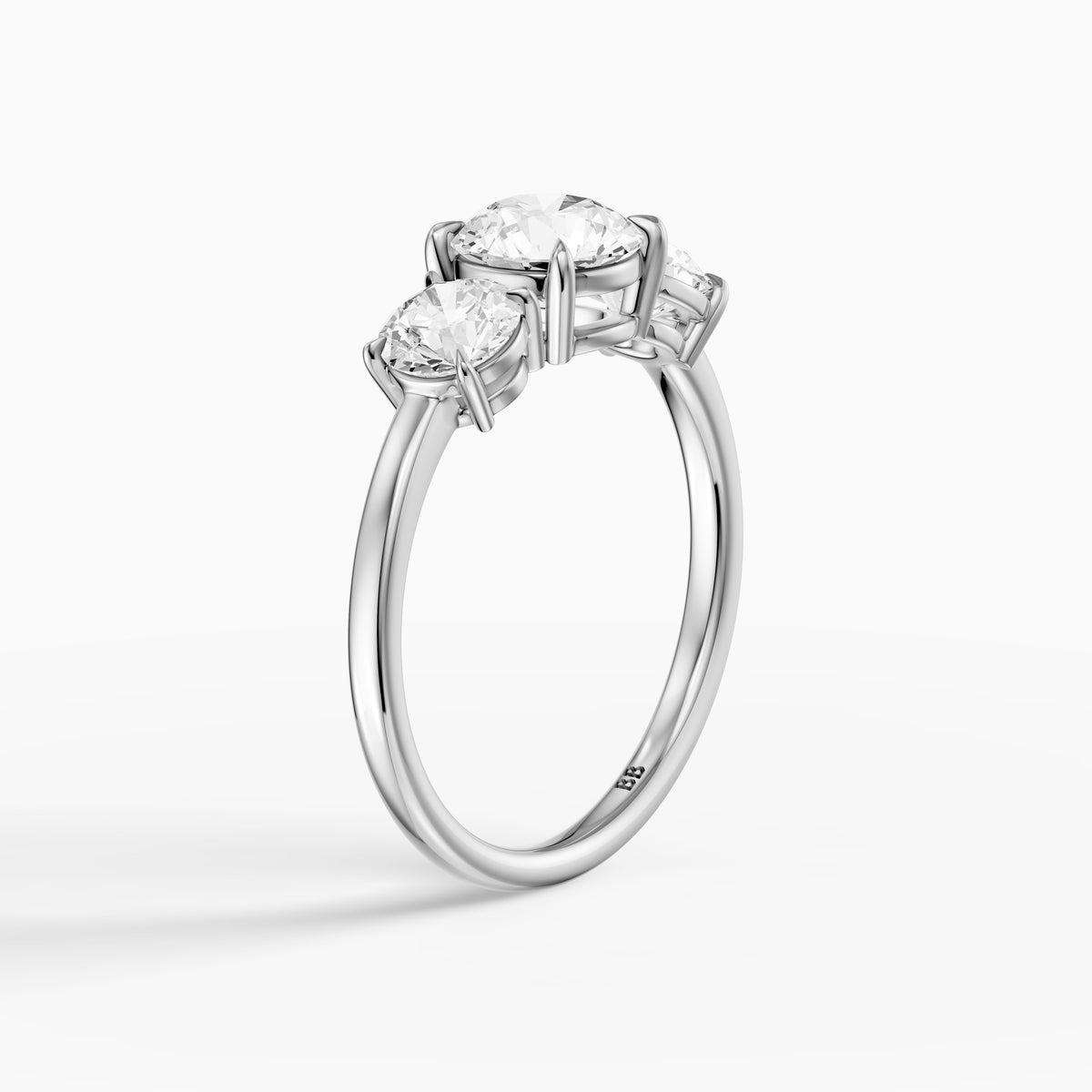 Devon Three Stone Lab Grown Diamond Engagement Ring