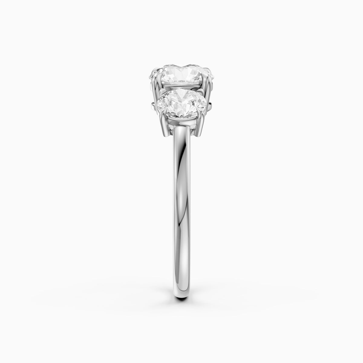 Devon Three Stone Lab Grown Diamond Engagement Ring