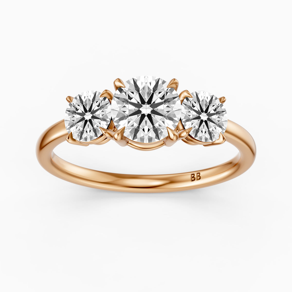 Devon Three Stone Lab Grown Diamond Engagement Ring