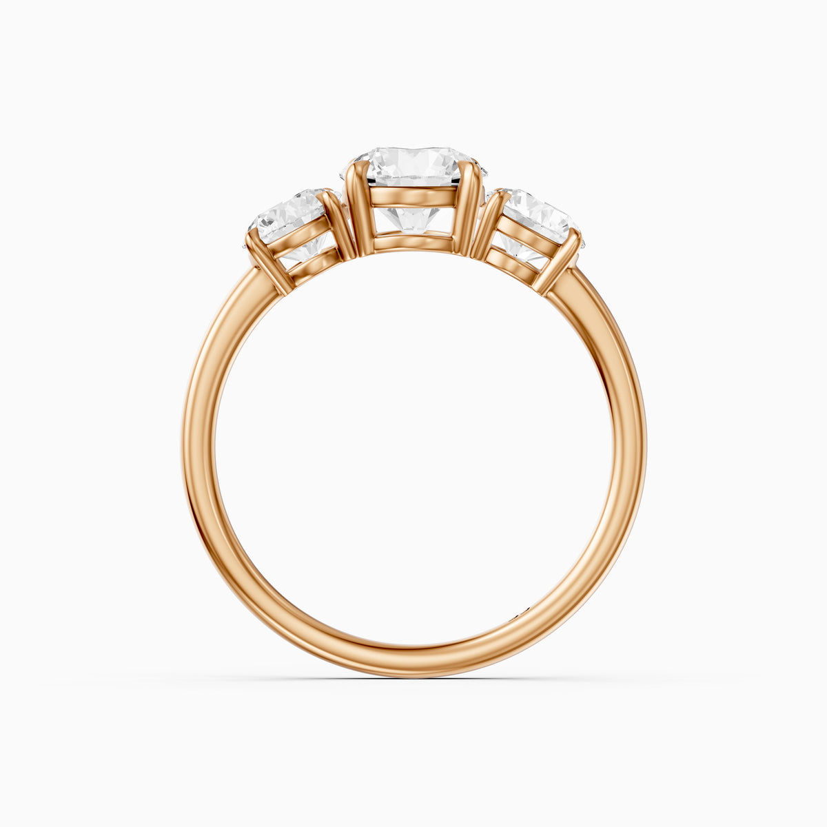 Devon Three Stone Lab Grown Diamond Engagement Ring
