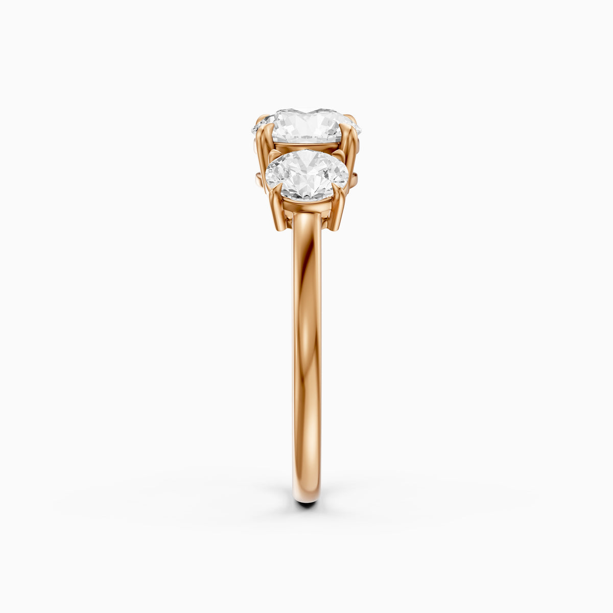 Devon Three Stone Lab Grown Diamond Engagement Ring