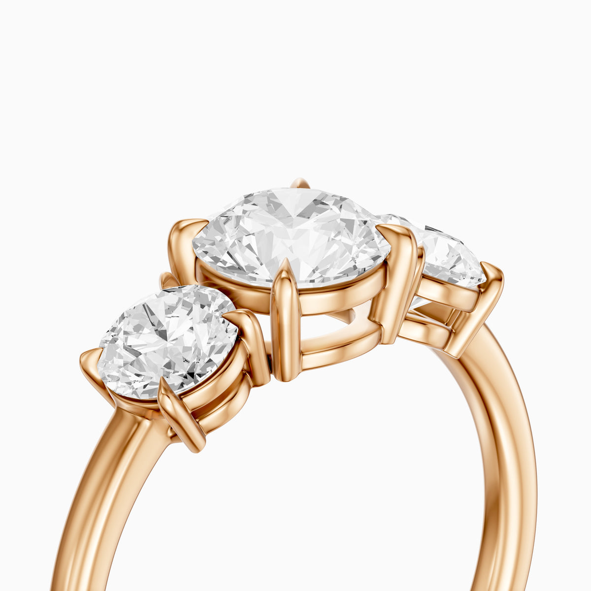 Devon Three Stone Lab Grown Diamond Engagement Ring