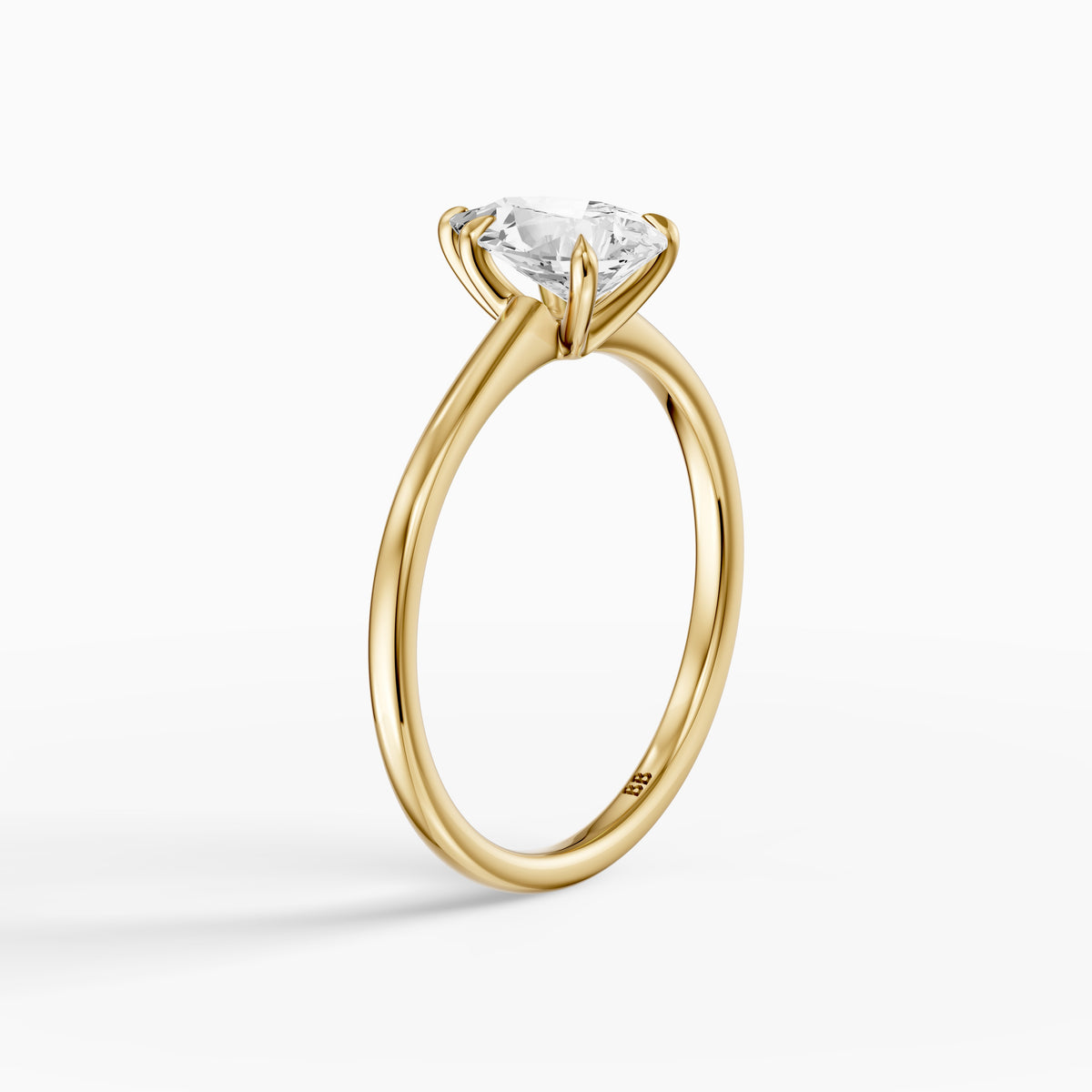 Demi Pear Lab Grown Diamond Solitaire Engagement Ring