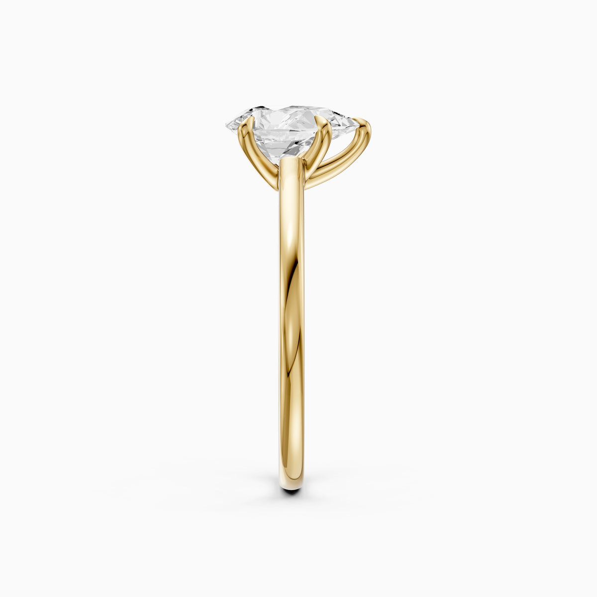 Demi Pear Lab Grown Diamond Solitaire Engagement Ring