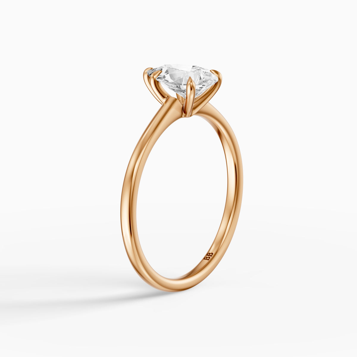 Demi Pear Lab Grown Diamond Solitaire Engagement Ring
