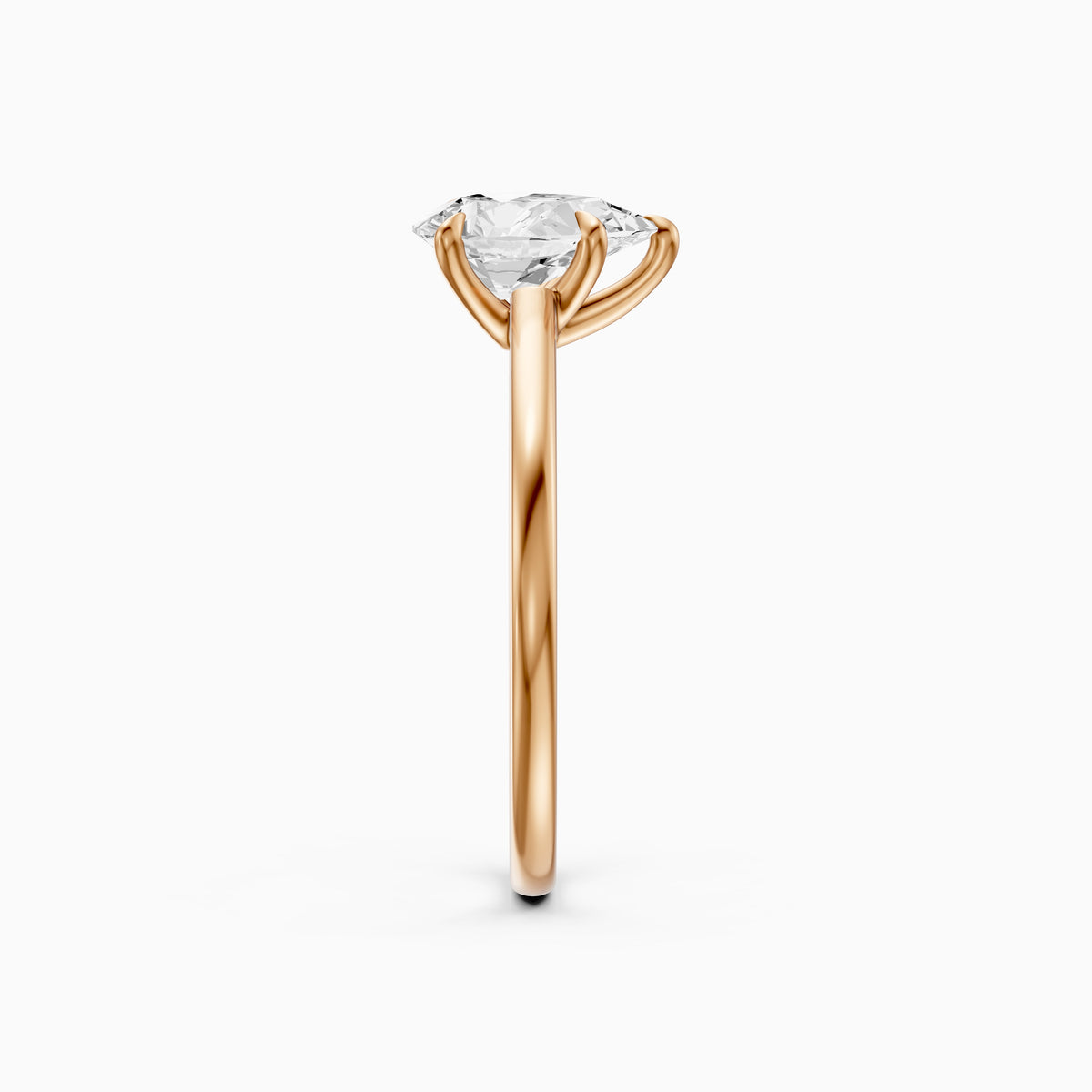 Demi Pear Lab Grown Diamond Solitaire Engagement Ring