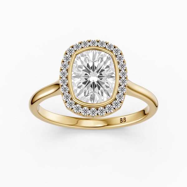 Elongated Cushion Rings