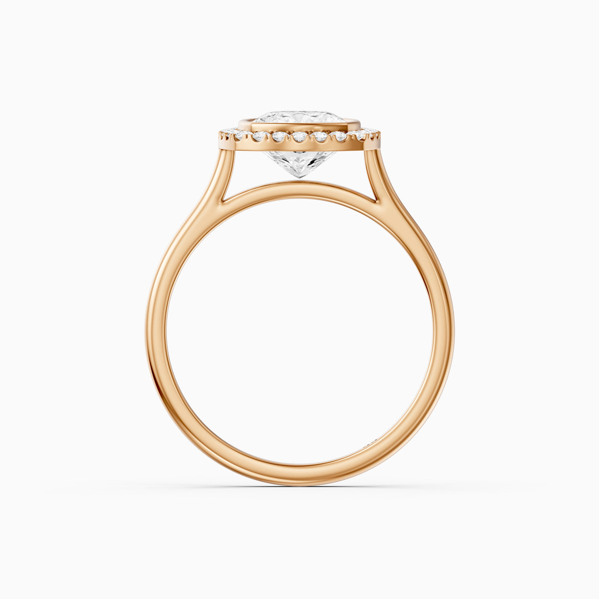Millie Elongated Cushion Cut Lab Grown Diamond Halo Engagement Ring