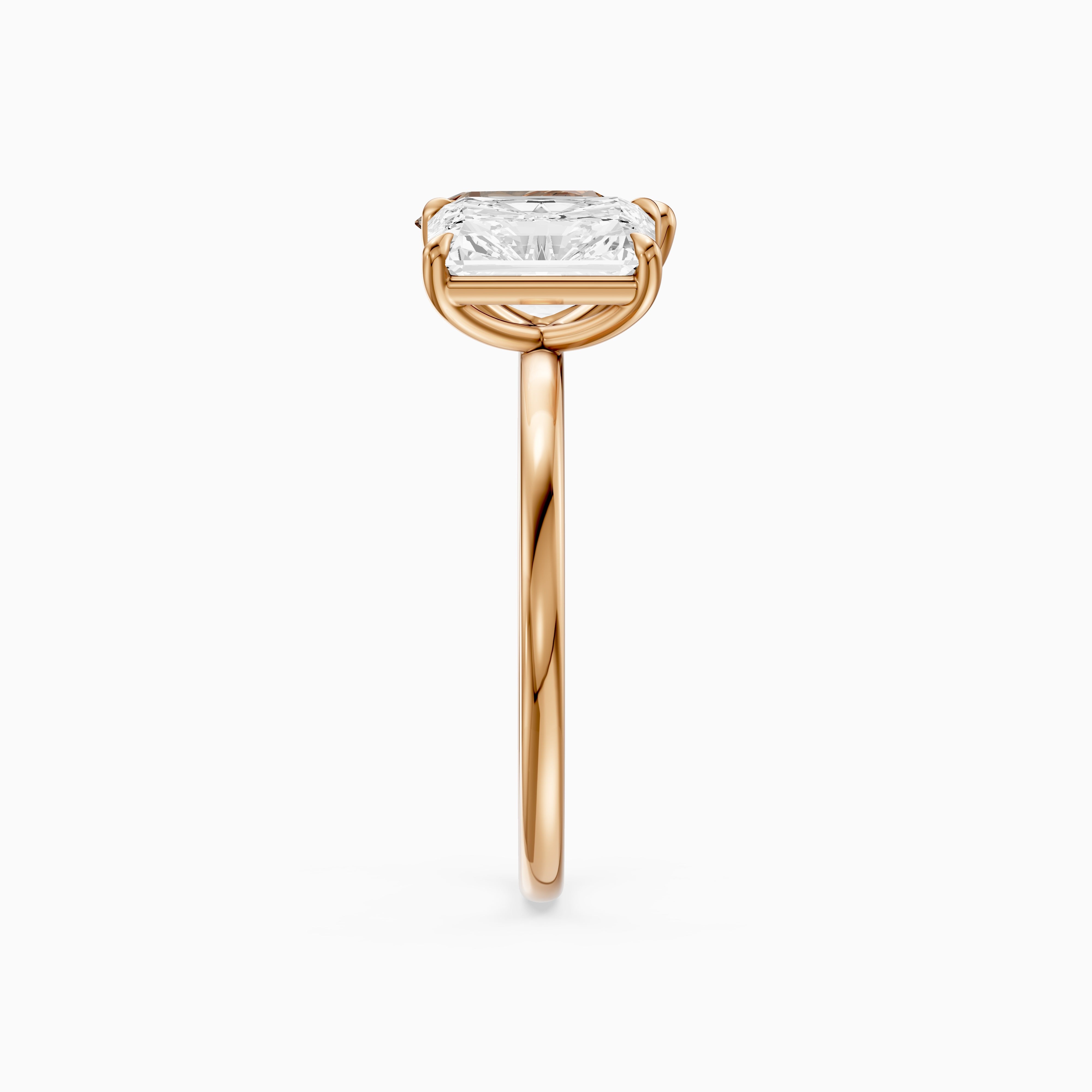 Saskia Champagne Pear and Radiant Cut Colored Lab Grown Diamond Toi et Moi Ring