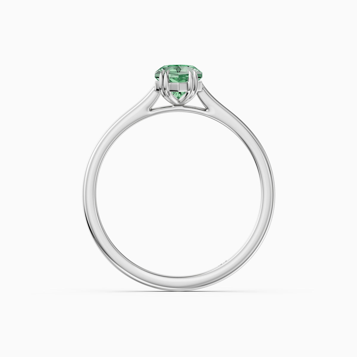 Annie Dutch Marquise Green Lab Grown Diamond Solitaire Ring