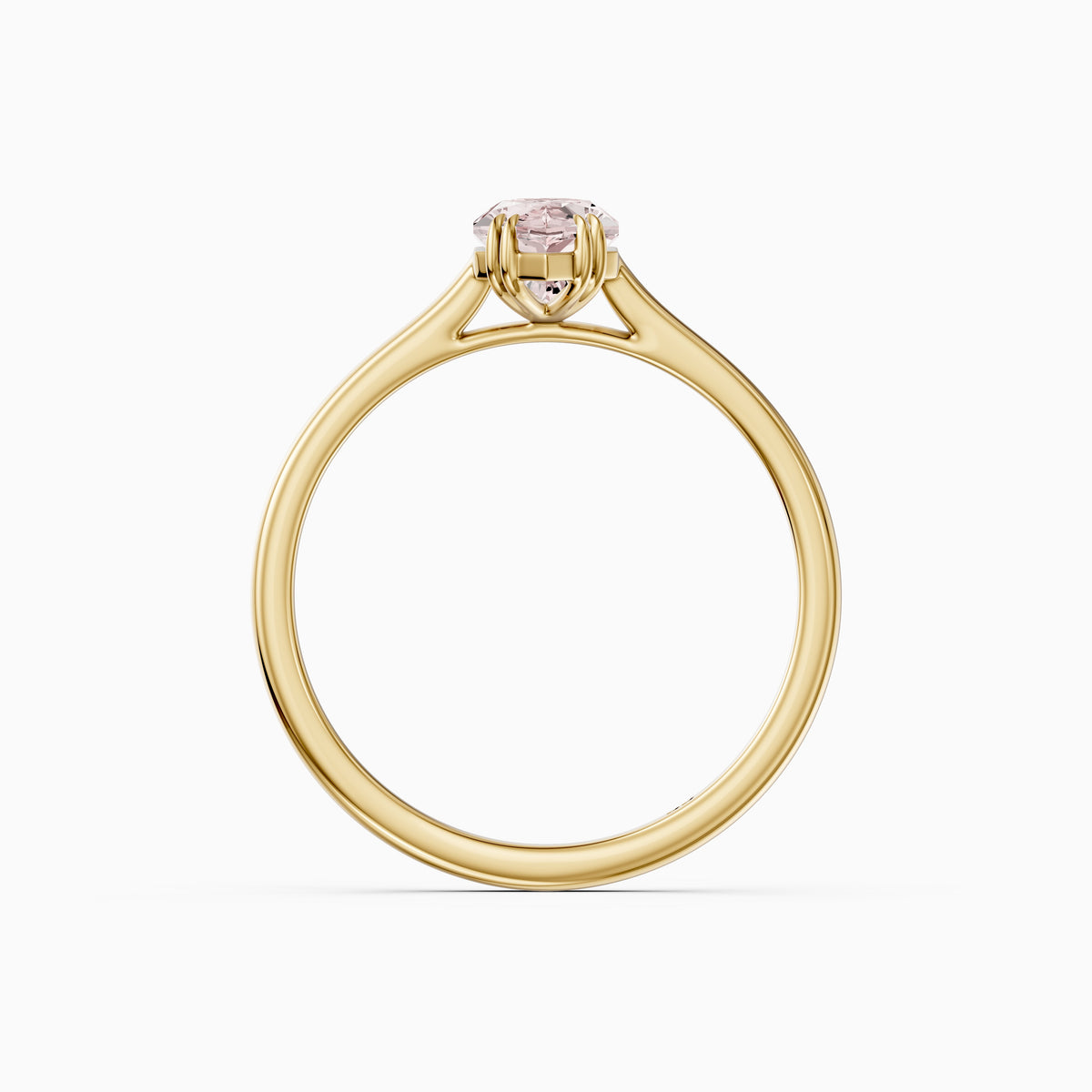 Alara Pink Dutch Marquise Lab Grown Diamond Solitaire Engagement Ring