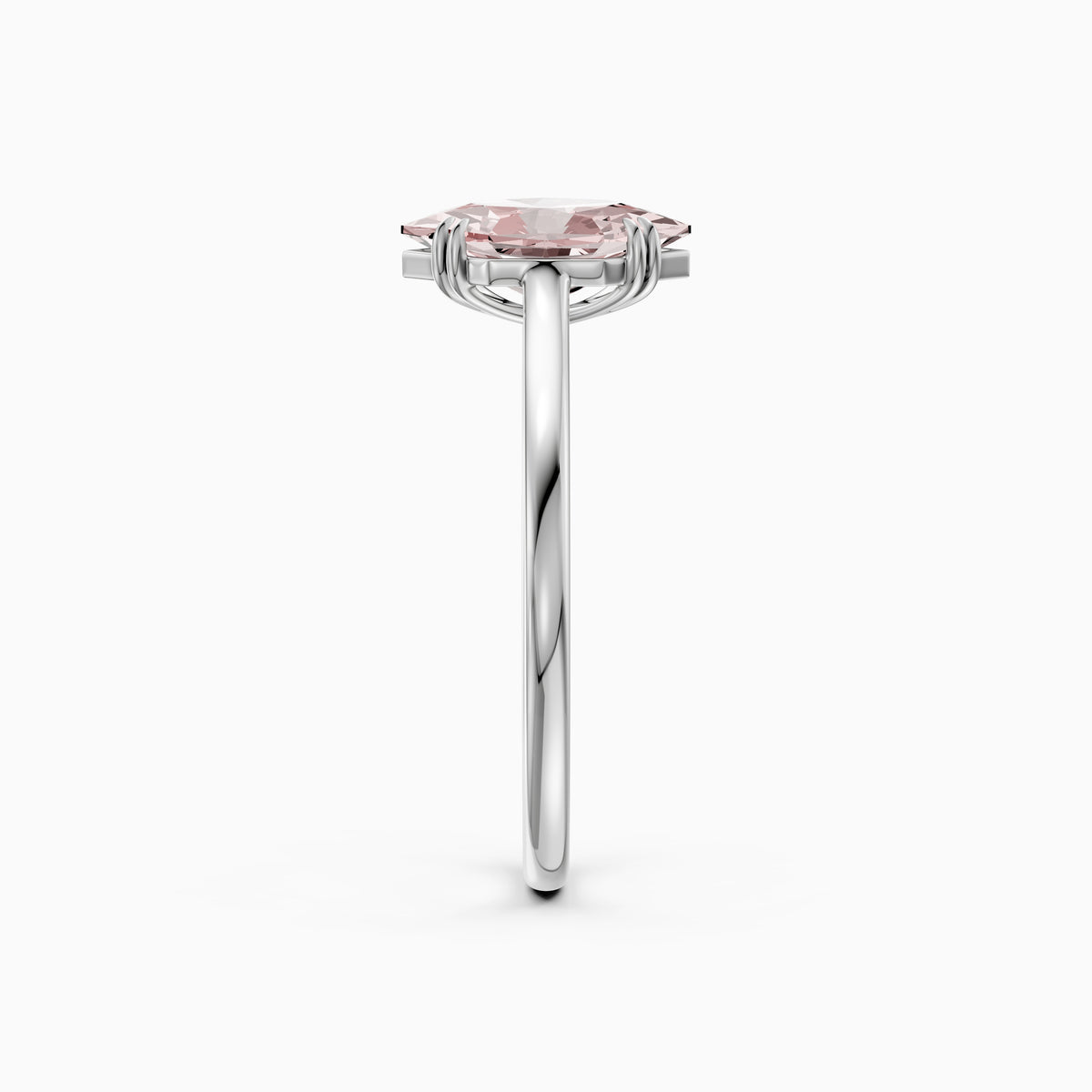 Alara Pink Dutch Marquise Lab Grown Diamond Solitaire Engagement Ring