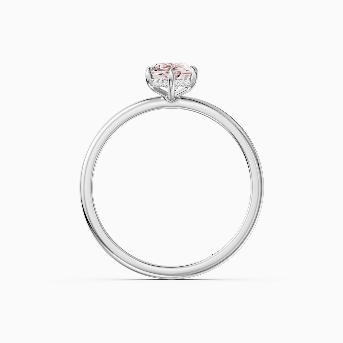 Ciara Pink Dutch Marquise Lab Grown Diamond Ring with Hidden Halo Setting