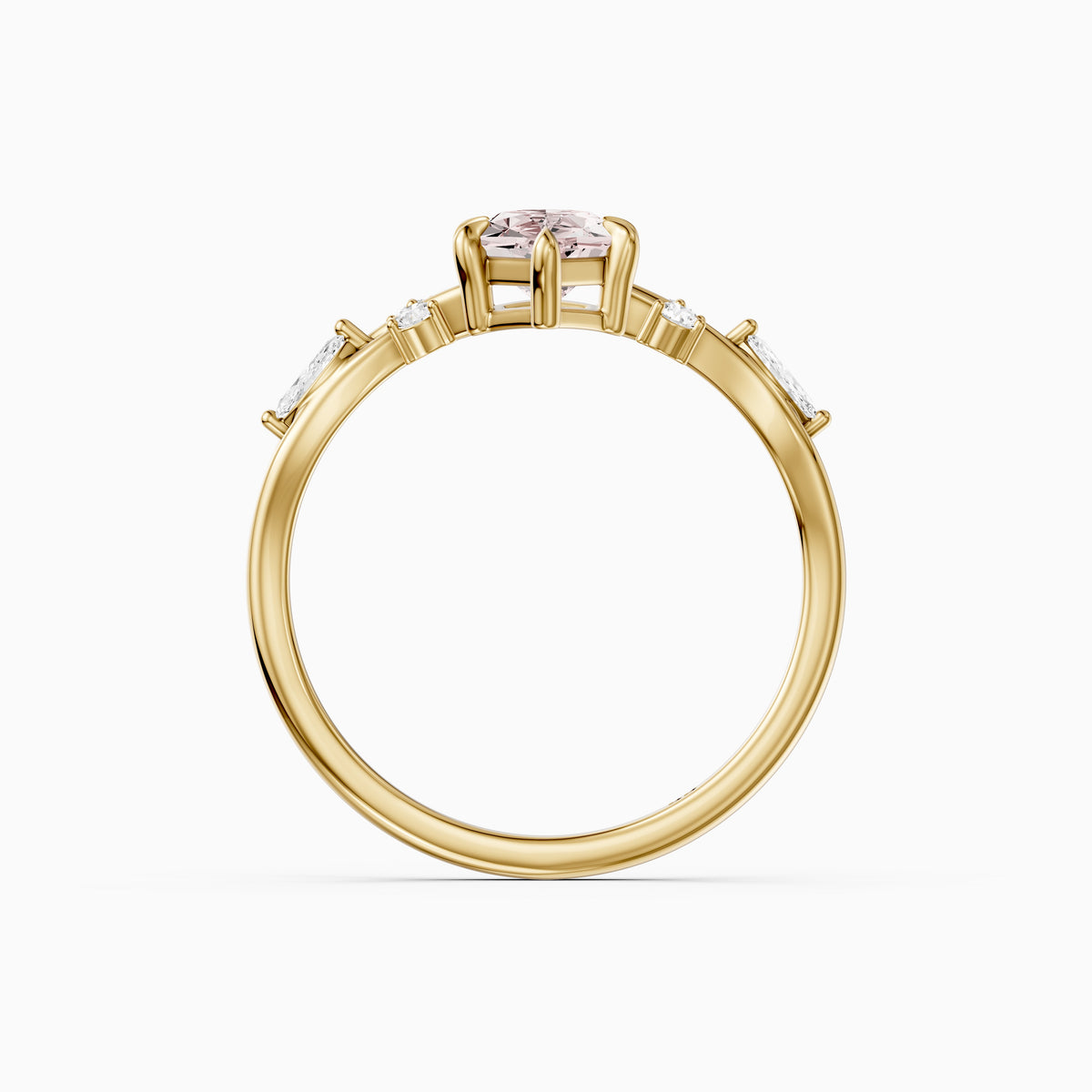 Brienne Nature Inspired Pink Dutch Marquise Lab Grown Diamond Ring