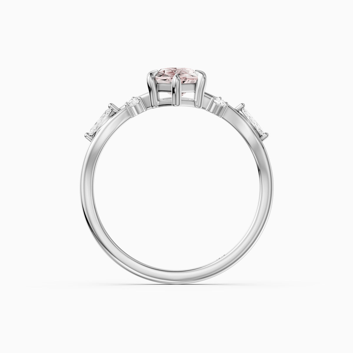 Brienne Nature Inspired Pink Dutch Marquise Lab Grown Diamond Ring