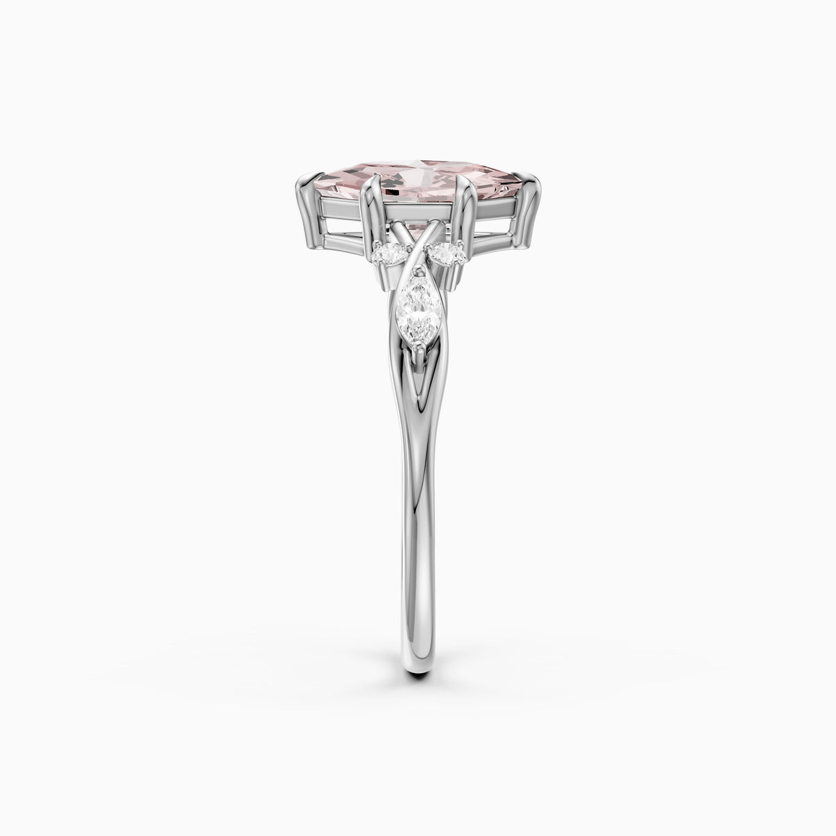 Brienne Nature Inspired Pink Dutch Marquise Lab Grown Diamond Ring