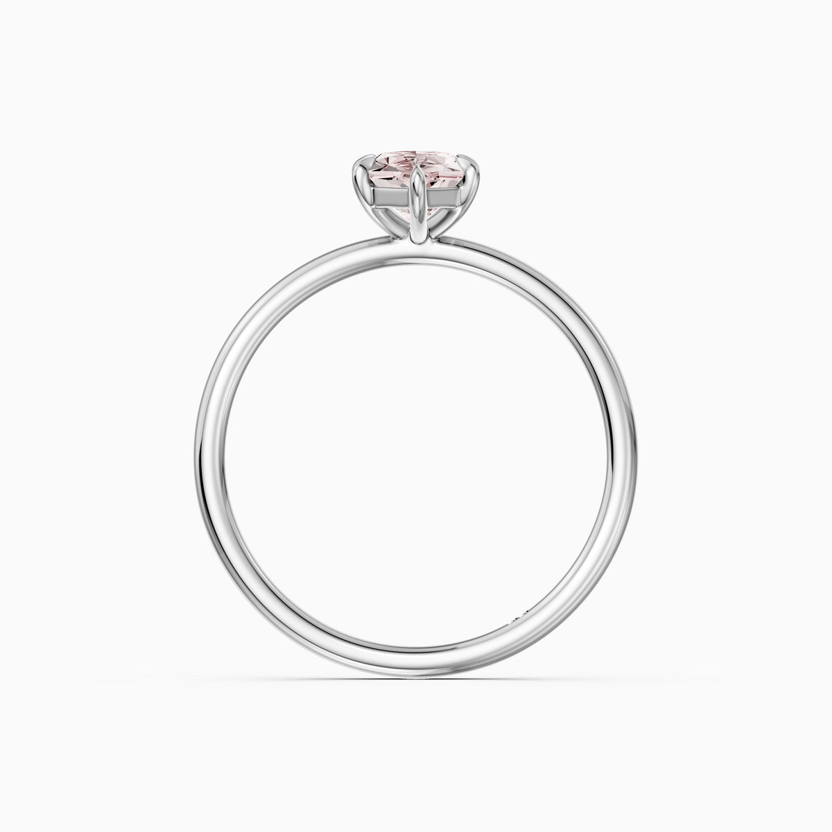 Sophie Pink Dutch Marquise Lab Grown Diamond Solitaire Ring with 6 Prongs