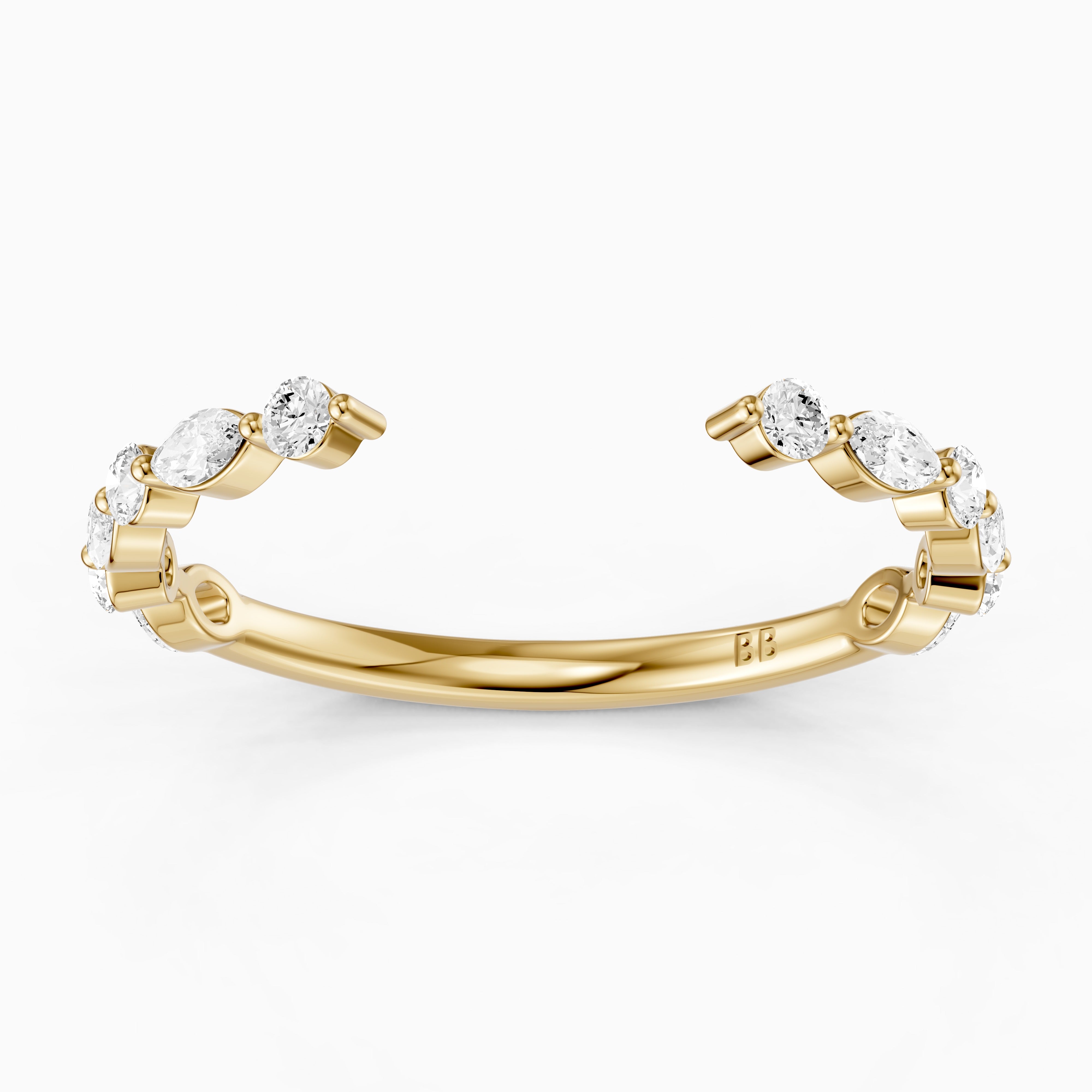 Ariana Cluster Style Lab Grown Diamond Wedding Band