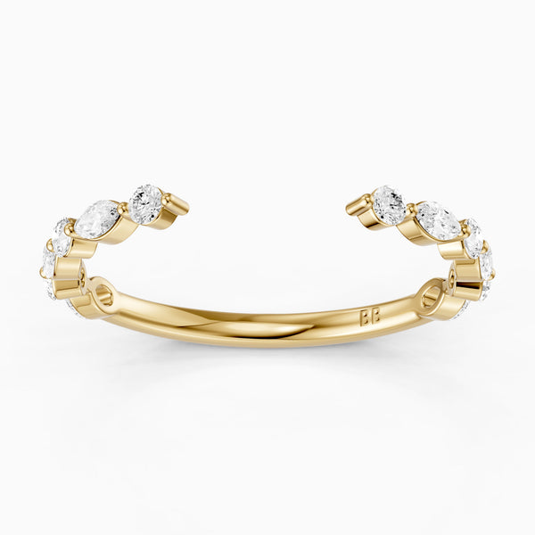 Ariana Cluster Style Lab Grown Diamond Wedding Band