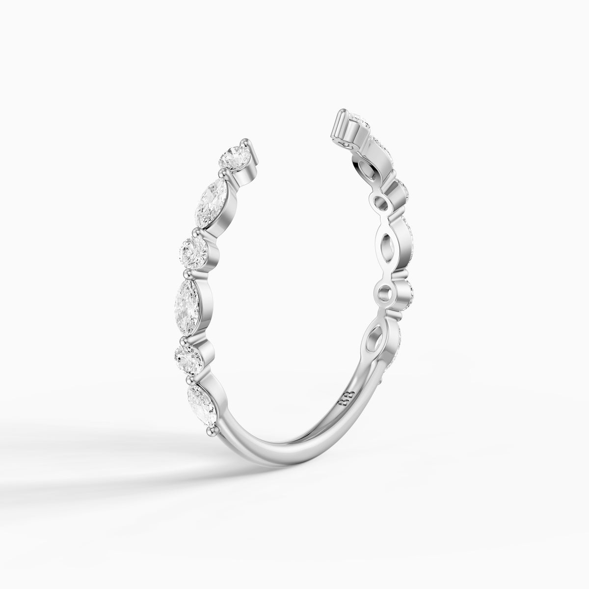 Ariana Cluster Style Lab Grown Diamond Wedding Band