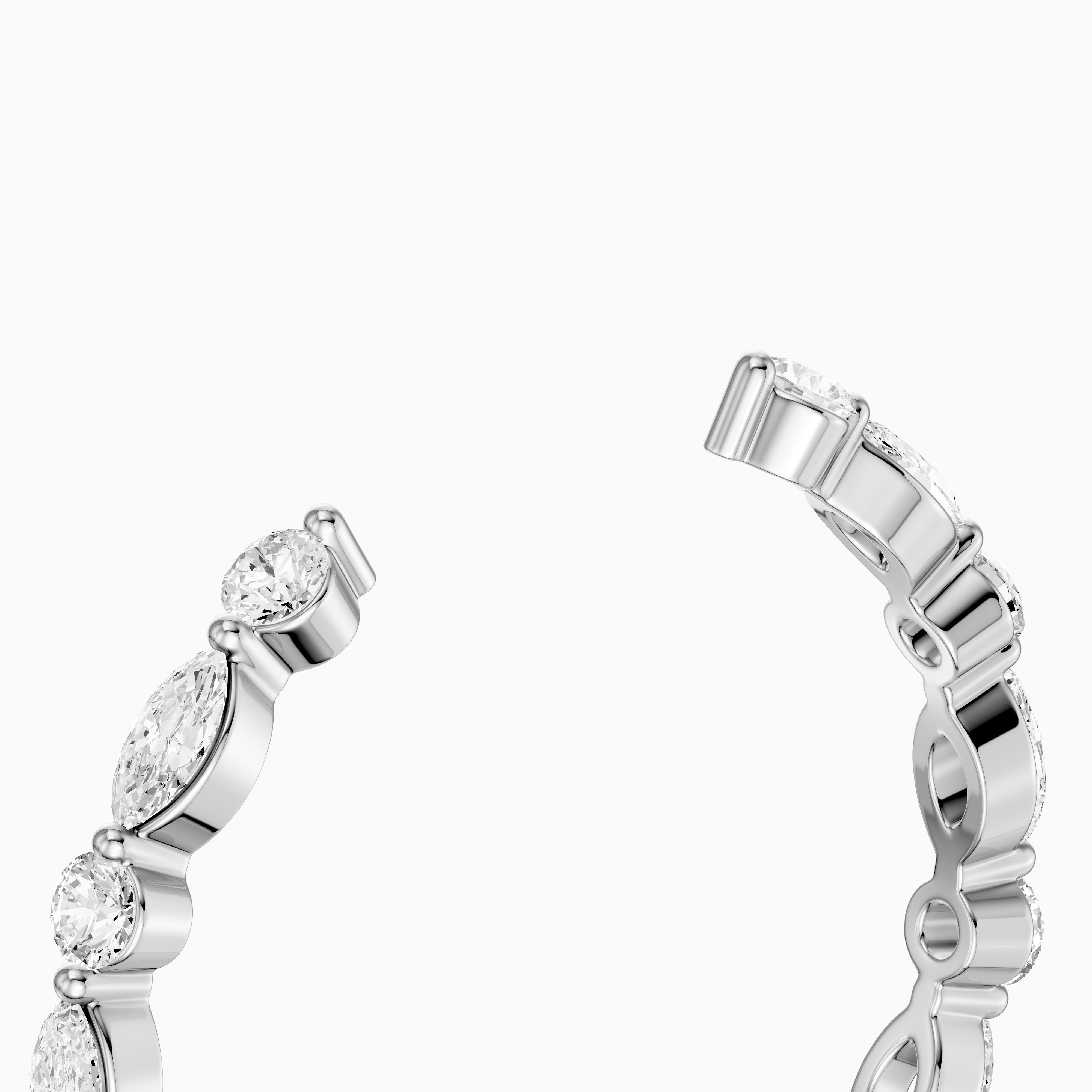 Ariana Cluster Style Lab Grown Diamond Wedding Band