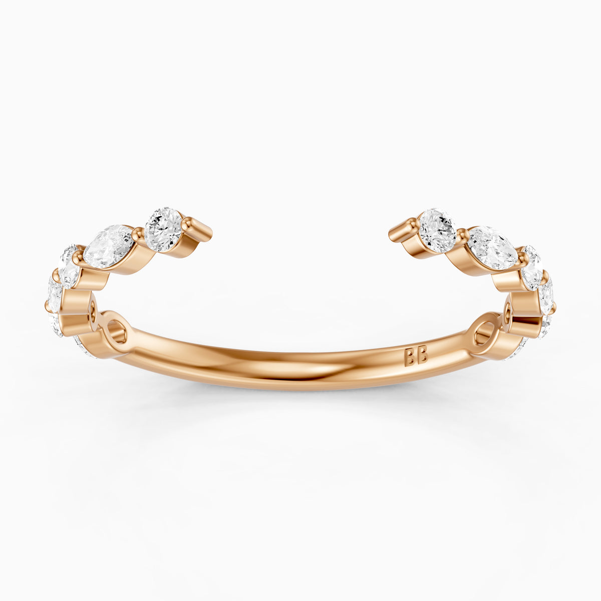 Ariana Cluster Style Lab Grown Diamond Wedding Band