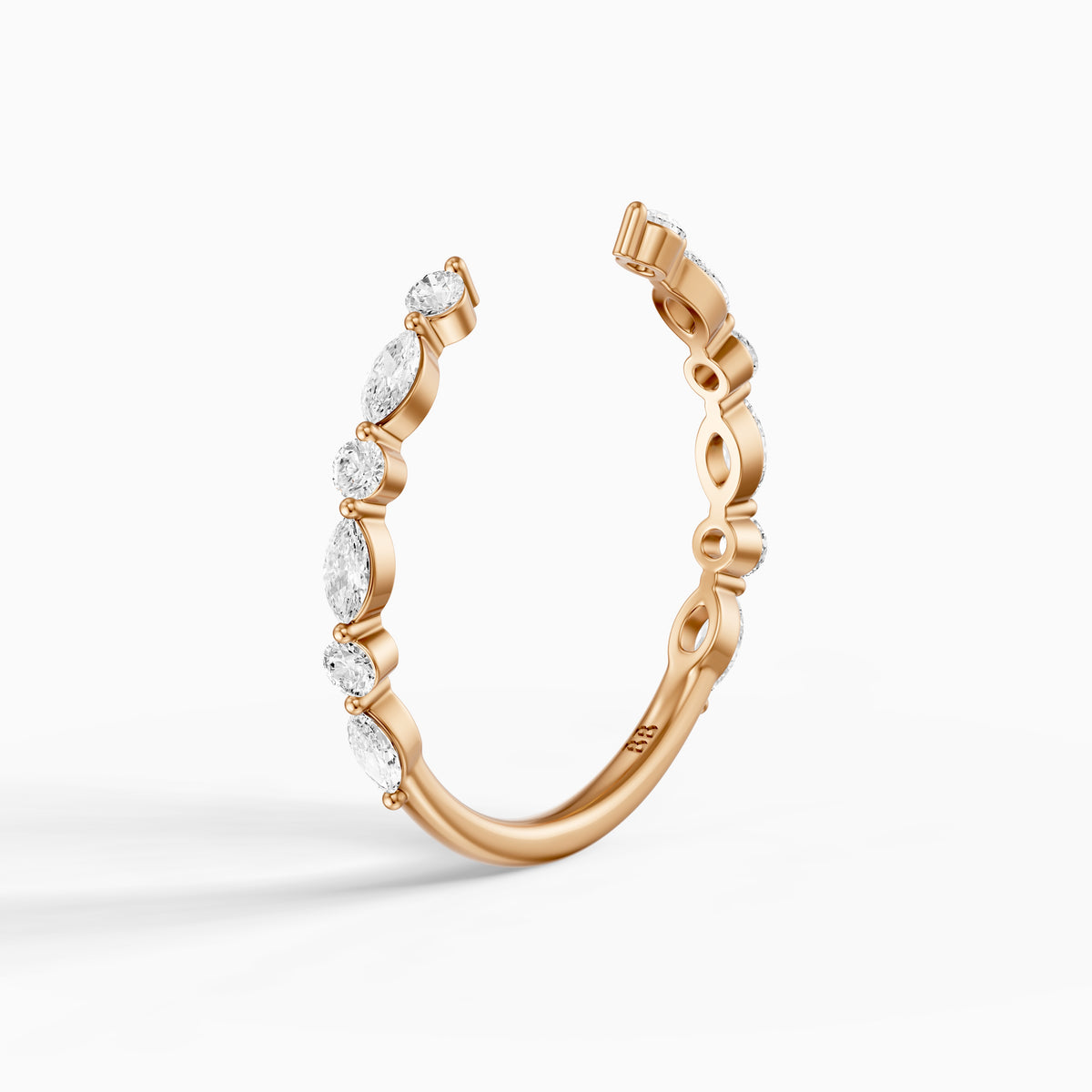 Ariana Cluster Style Lab Grown Diamond Wedding Band