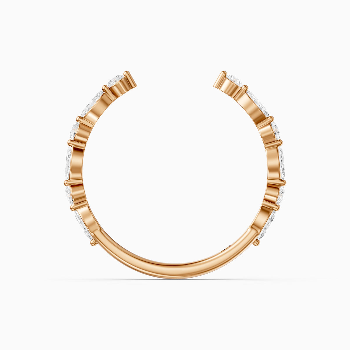 Ariana Cluster Style Lab Grown Diamond Wedding Band