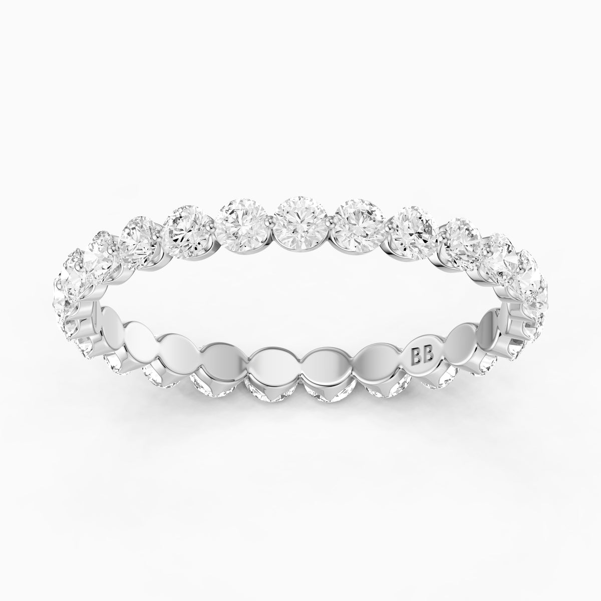 Kylie Full Eternity Round Lab Grown Diamond Wedding Band