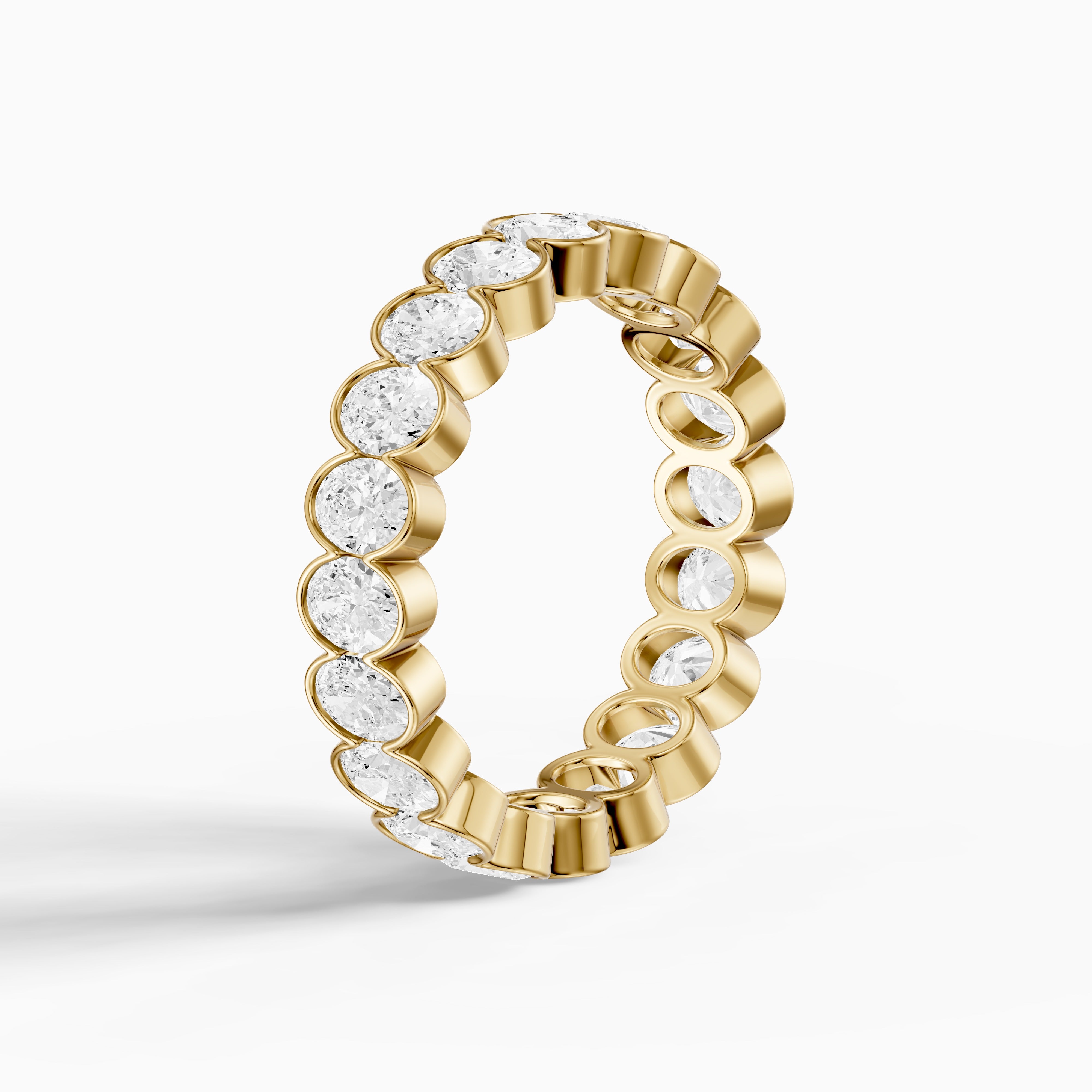 Bella Bold Oval Lab Grown Diamond Eternity Wedding Band