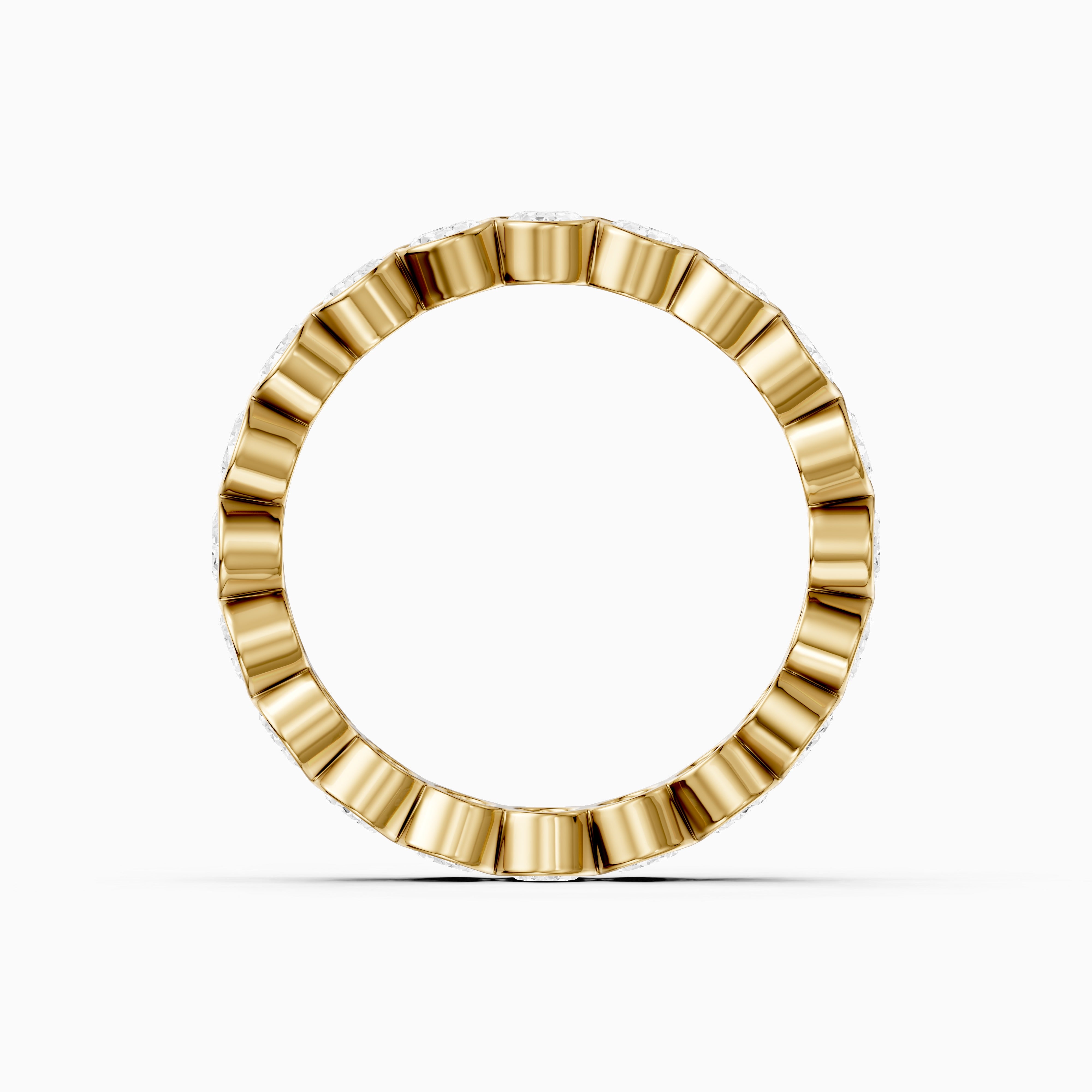 Bella Bold Oval Lab Grown Diamond Eternity Wedding Band