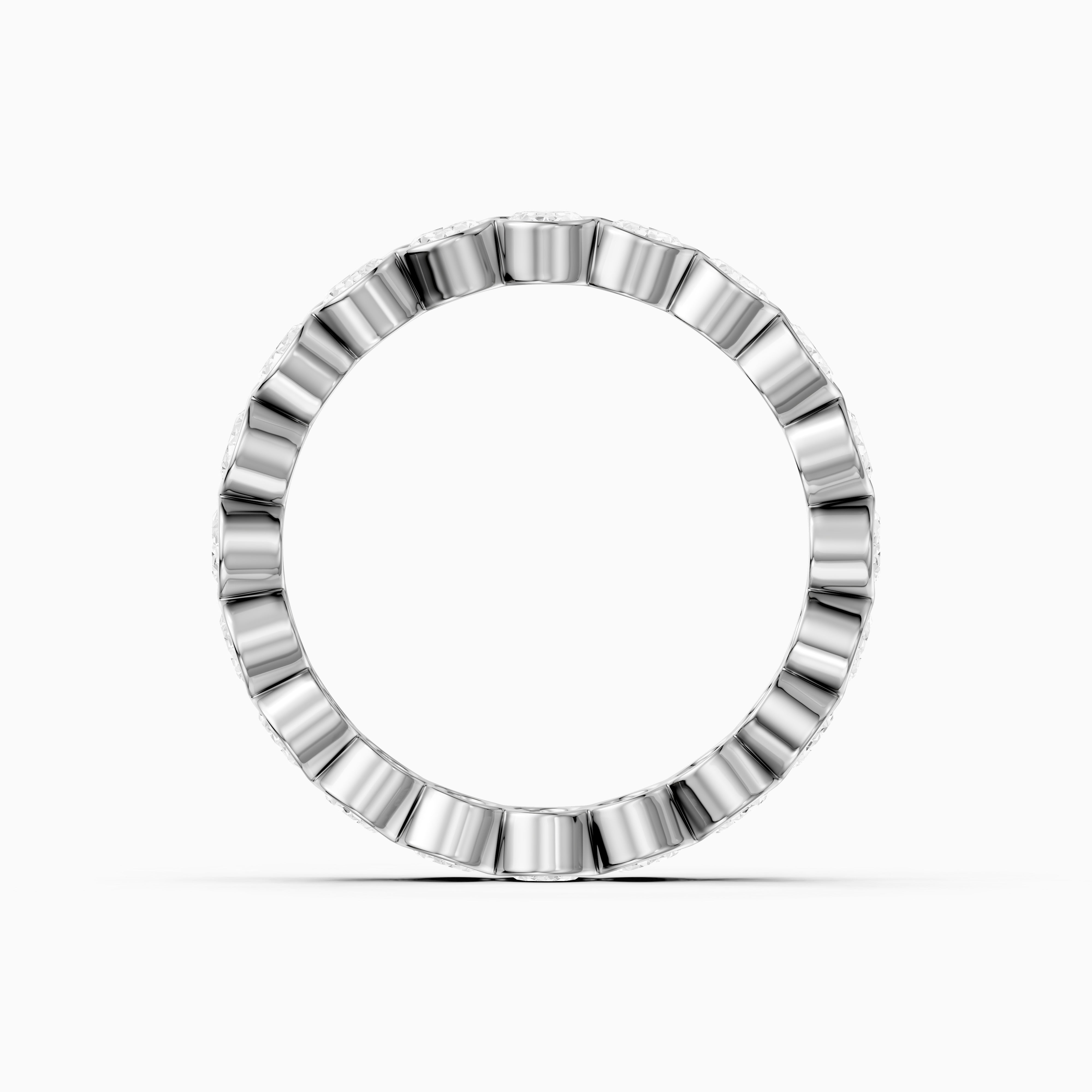 Bella Bold Oval Lab Grown Diamond Eternity Wedding Band