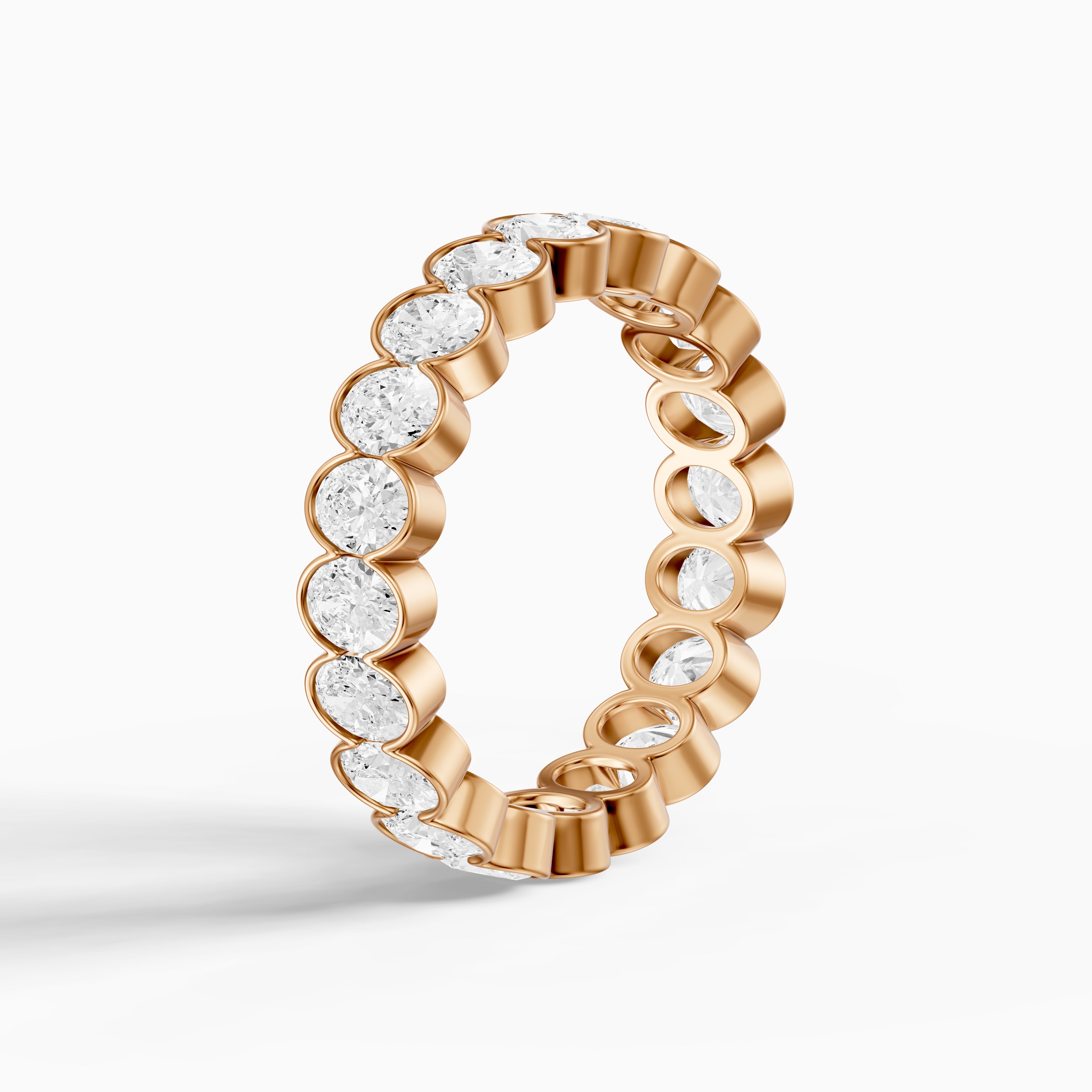 Bella Bold Oval Lab Grown Diamond Eternity Wedding Band
