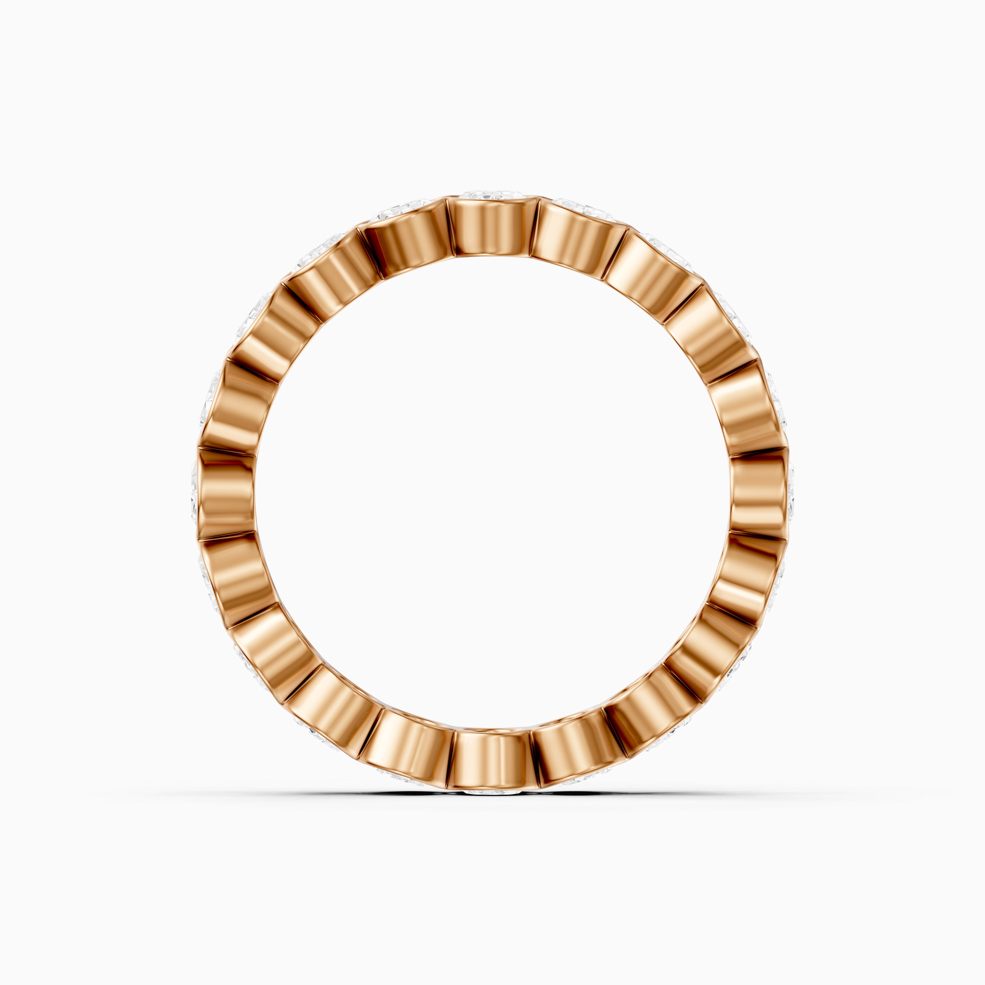 Bella Bold Oval Lab Grown Diamond Eternity Wedding Band