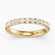 Hailey Half Eternity Round Lab Grown Diamond Stackable Wedding Band