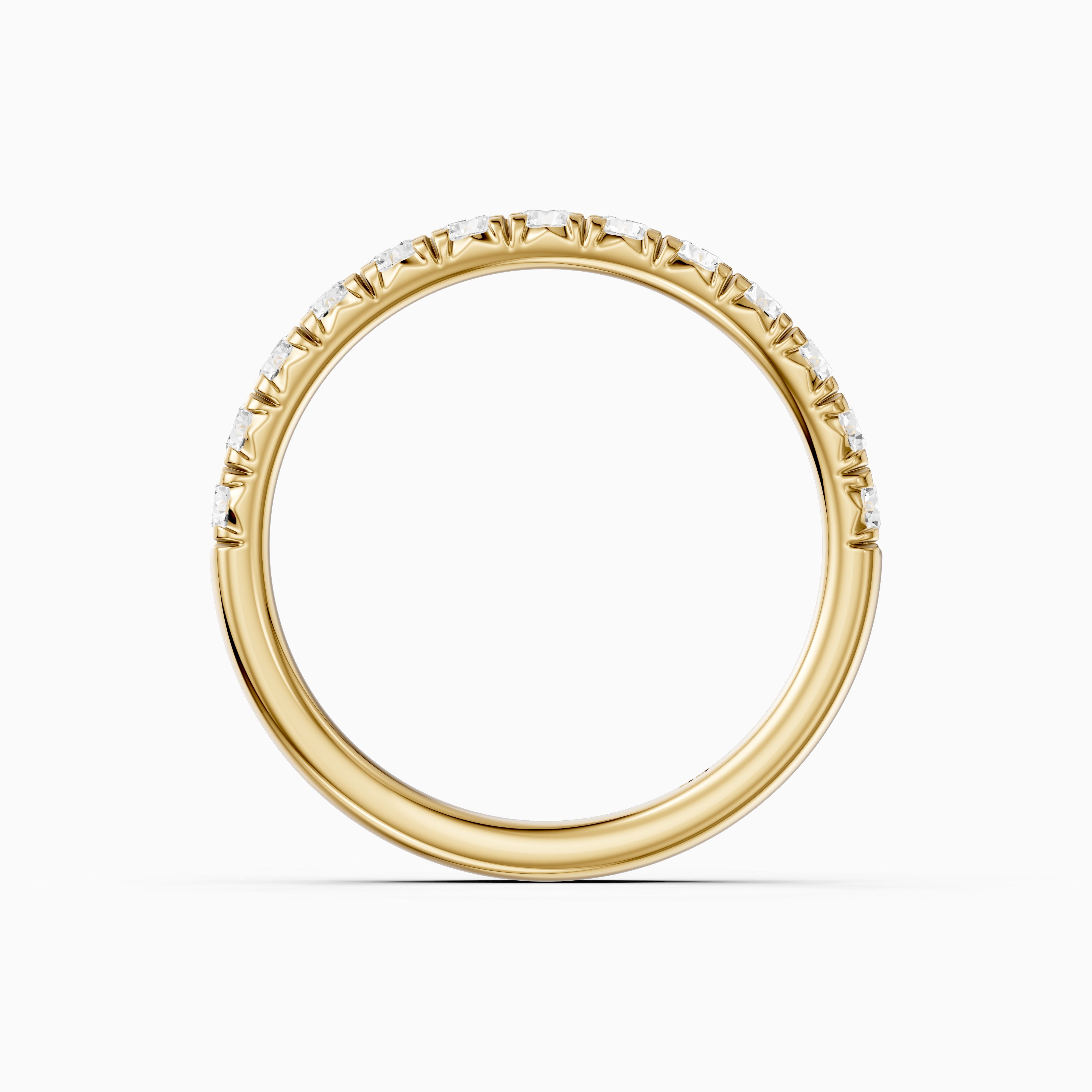 Hailey Half Eternity Round Lab Grown Diamond Stackable Wedding Band