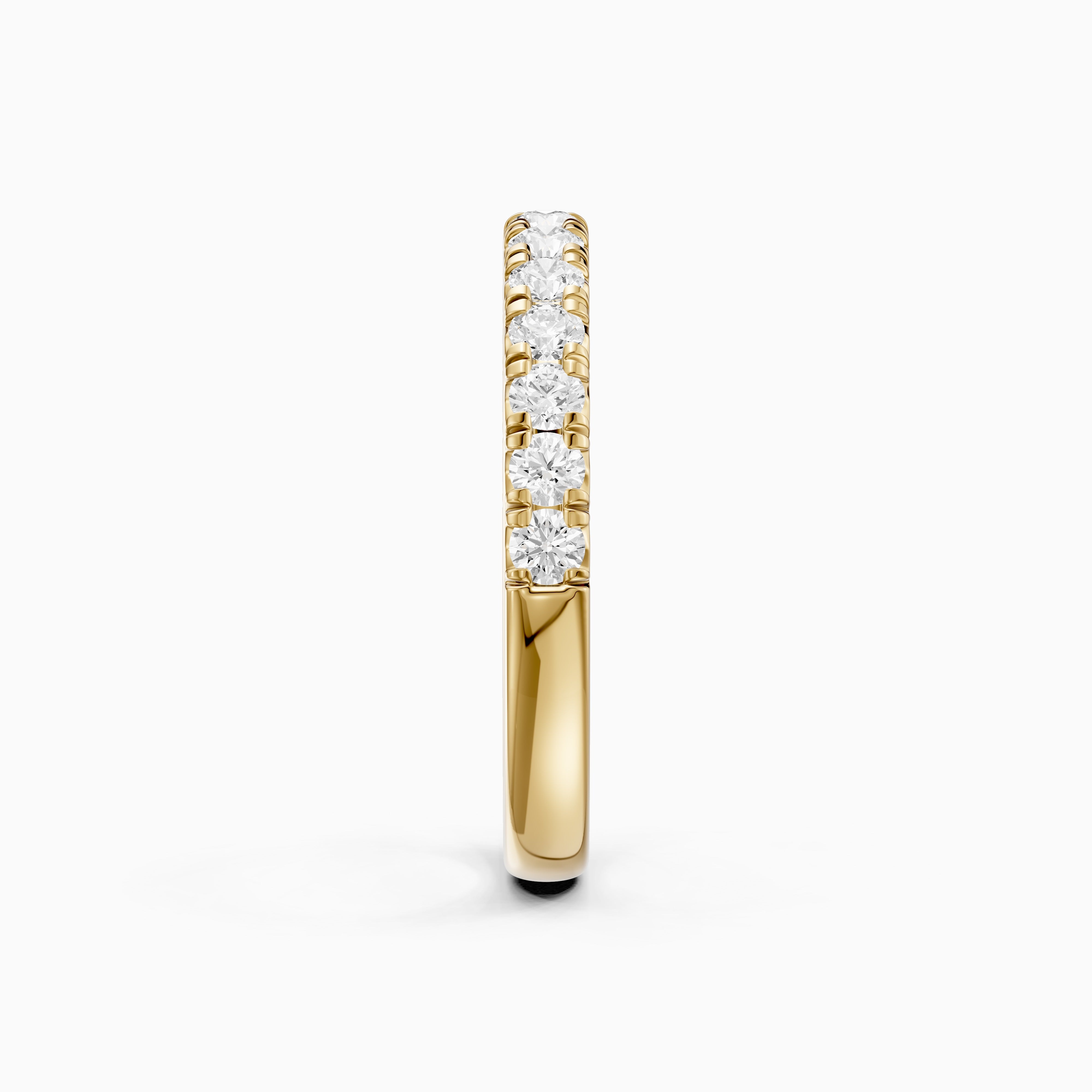 Hailey Half Eternity Round Lab Grown Diamond Stackable Wedding Band