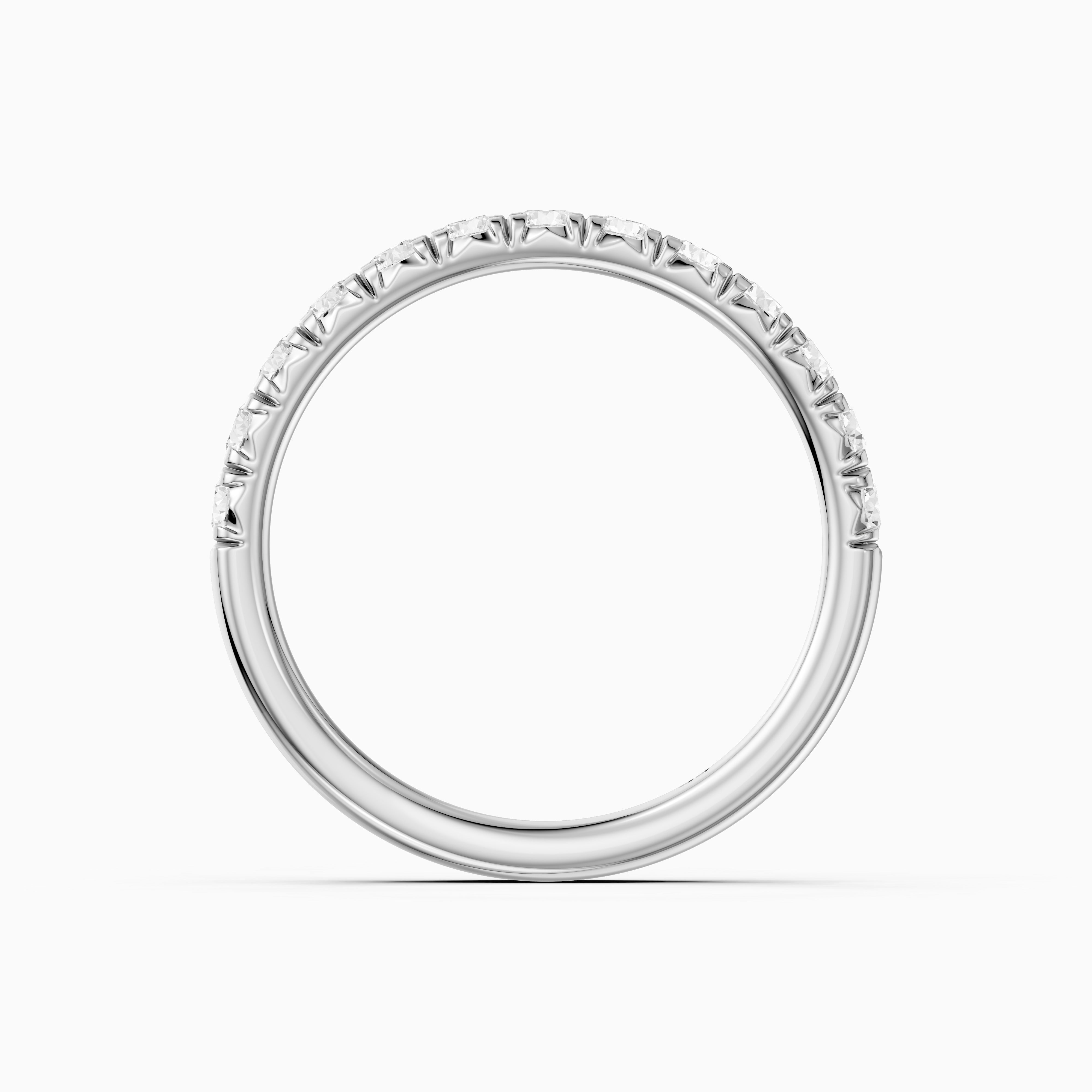 Hailey Half Eternity Round Lab Grown Diamond Stackable Wedding Band
