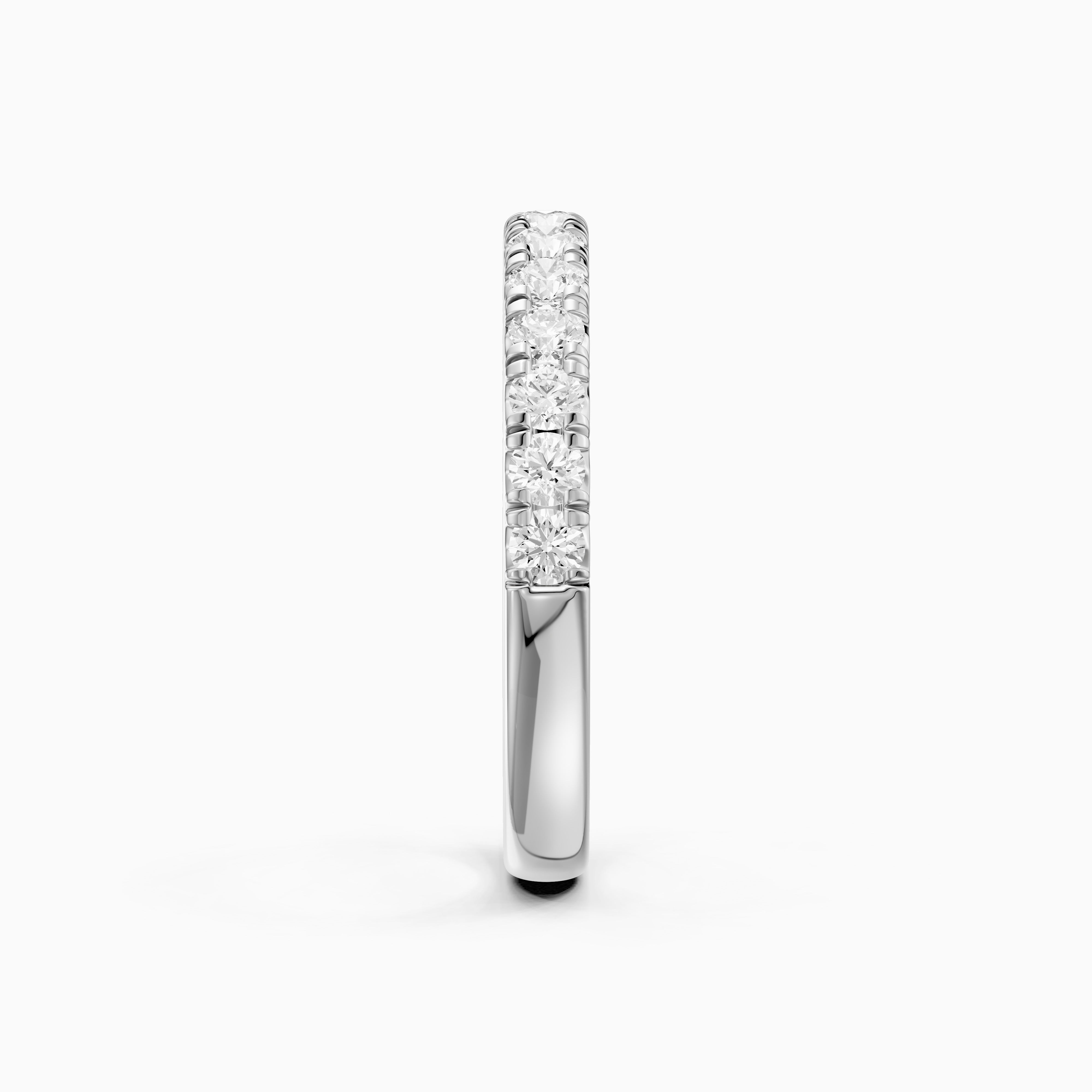 Hailey Half Eternity Round Lab Grown Diamond Stackable Wedding Band