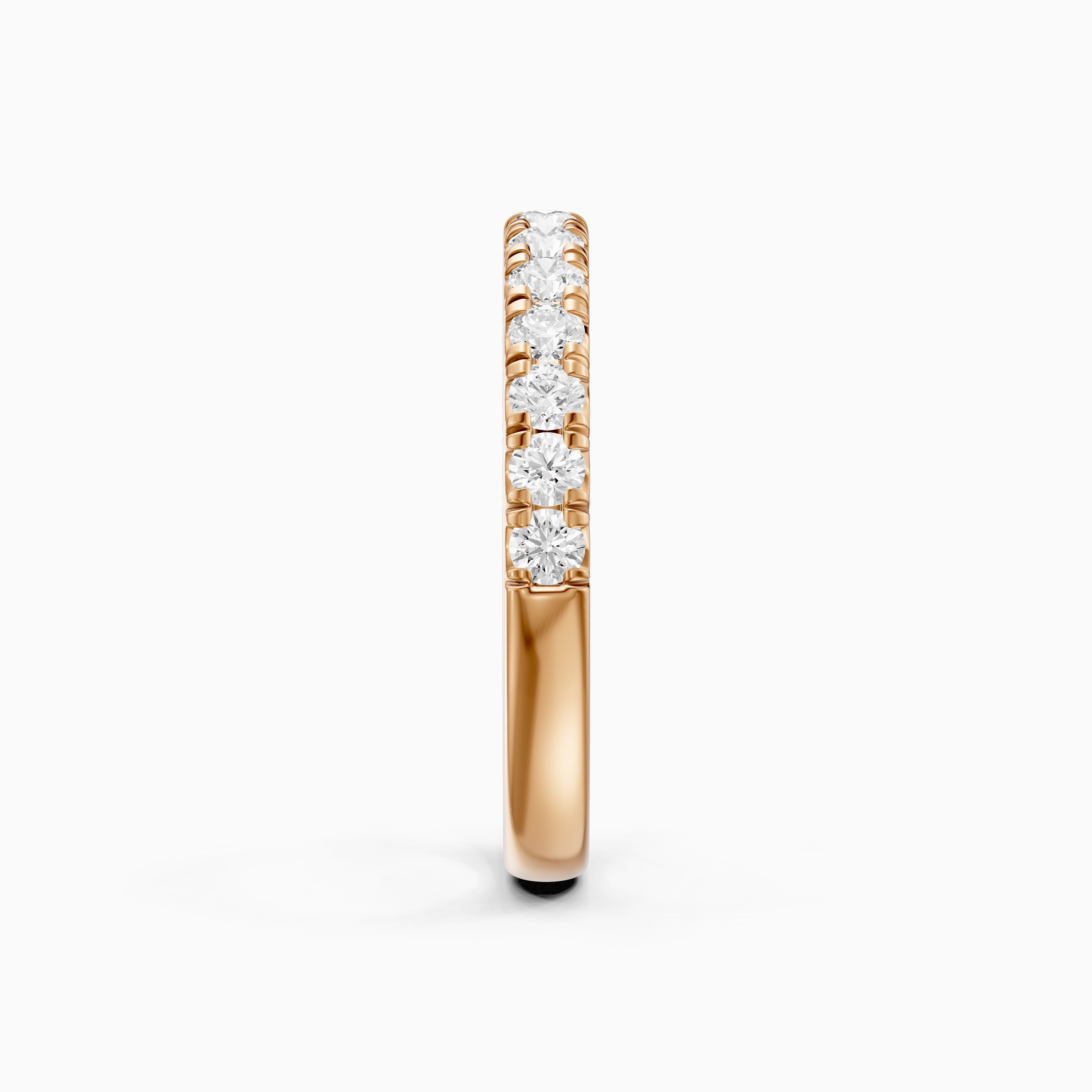 Hailey Half Eternity Round Lab Grown Diamond Stackable Wedding Band
