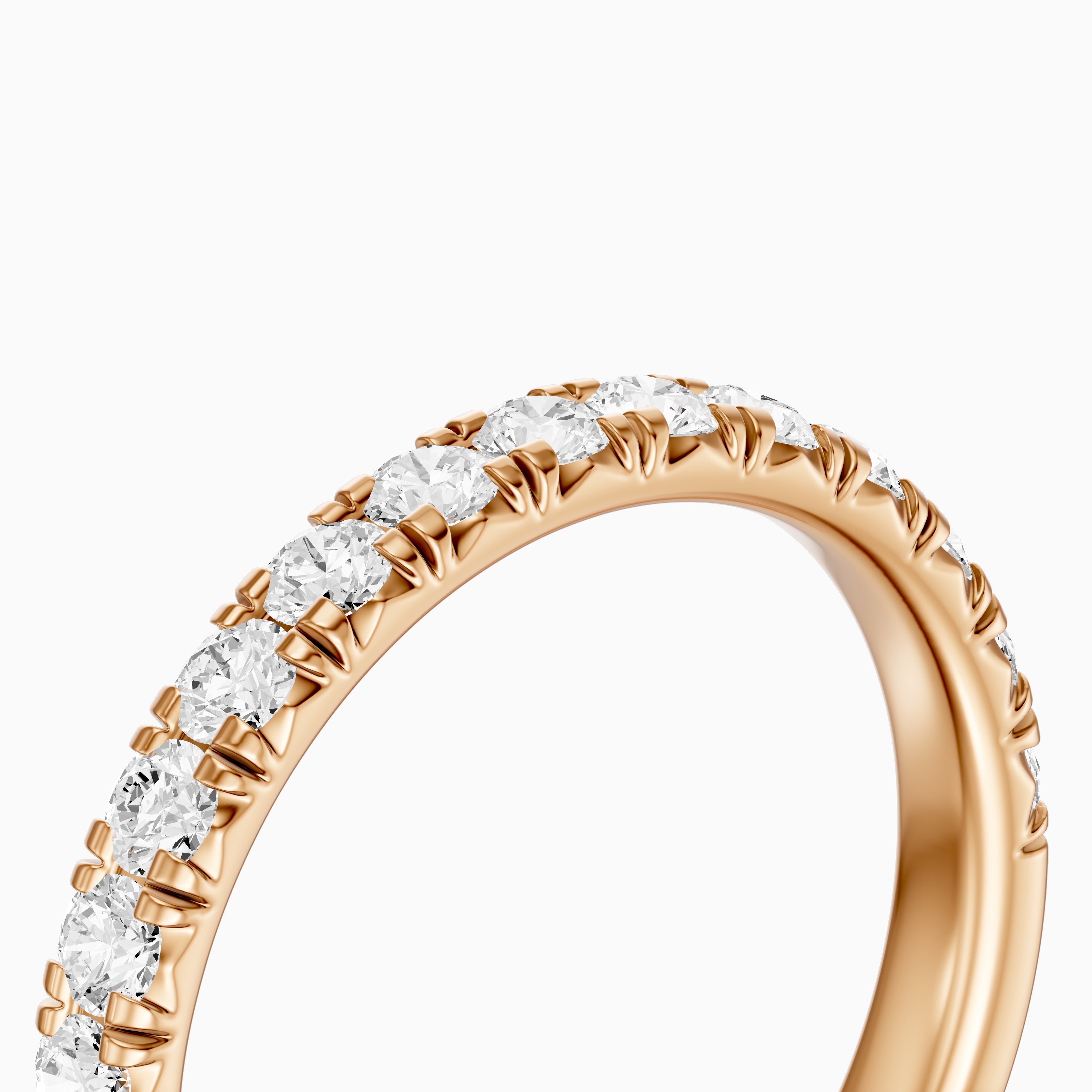 Hailey Half Eternity Round Lab Grown Diamond Stackable Wedding Band