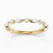 Zendaya Marquise and Round Eternity Lab Grown Diamond Wedding Band