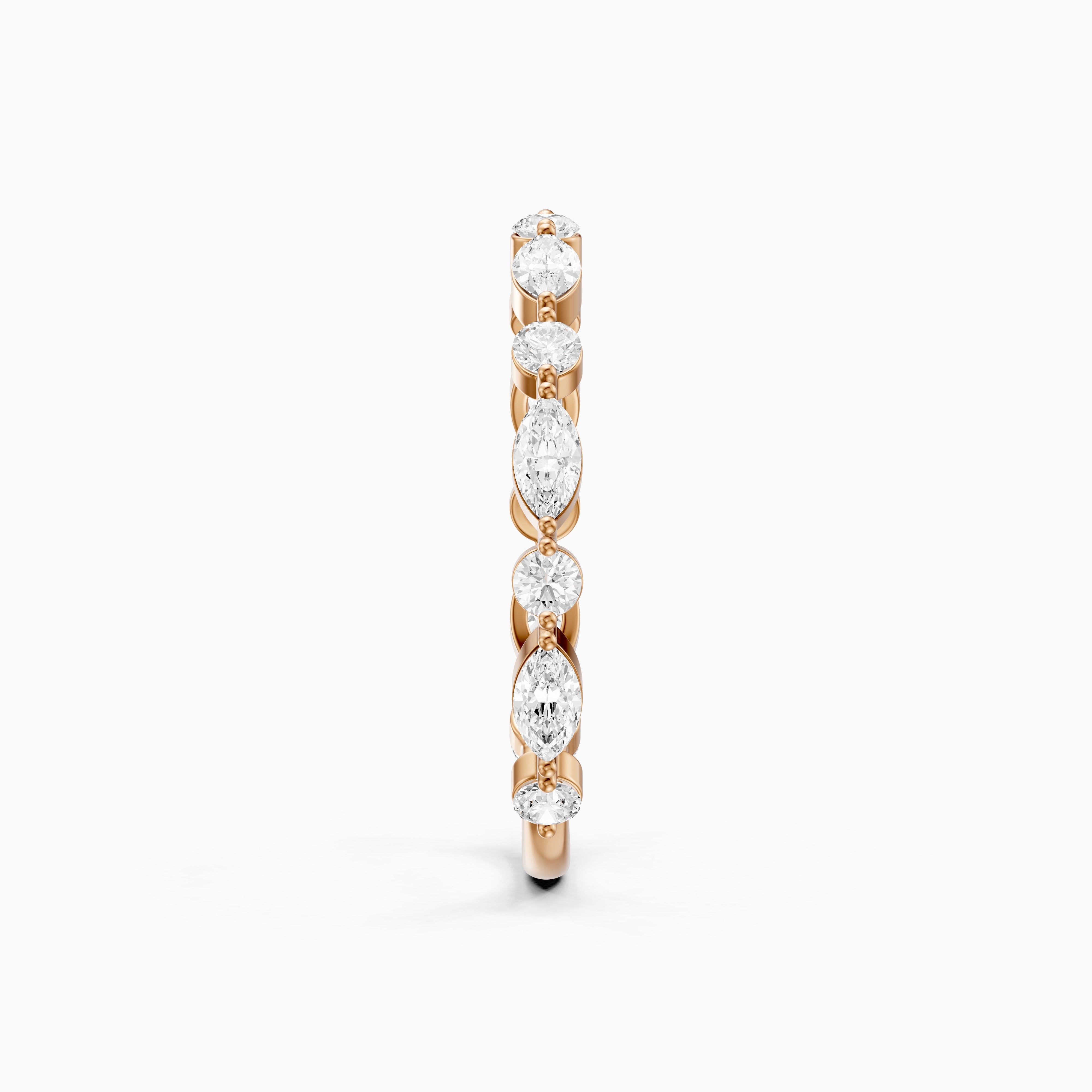 Zendaya Marquise and Round Eternity Lab Grown Diamond Wedding Band