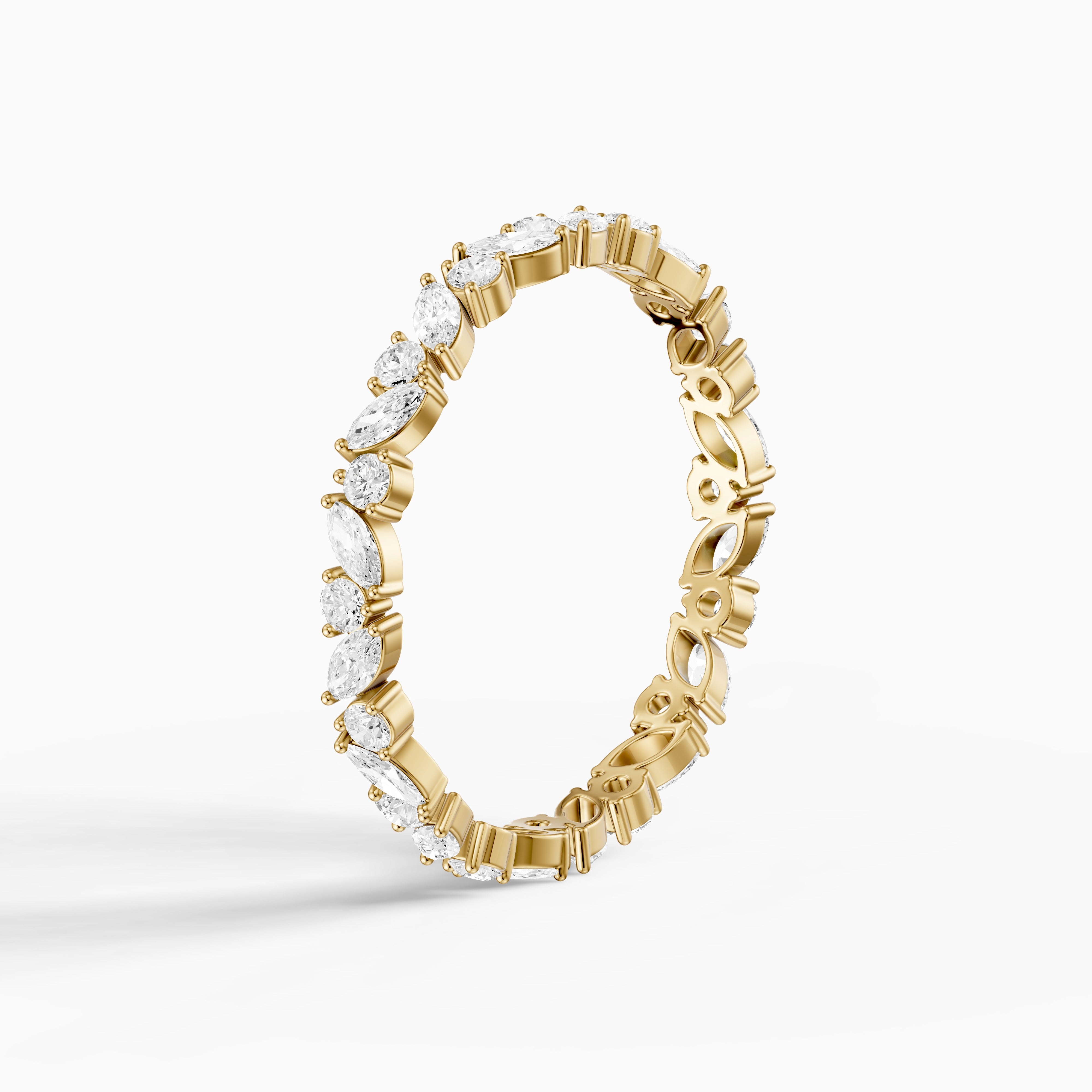 Margot Mixed Shape Marquise and Round Lab Grown Diamond Eternity Band
