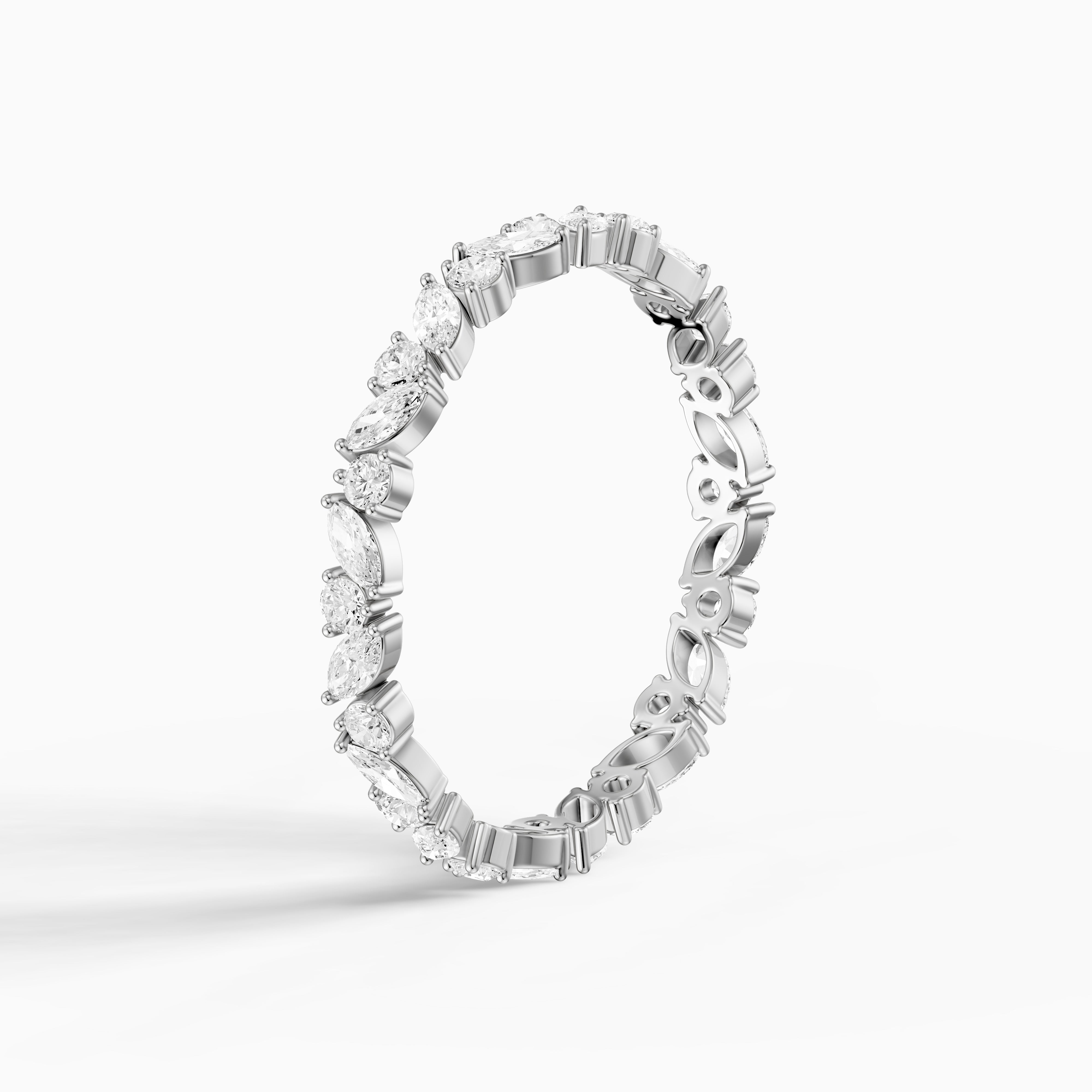Margot Mixed Shape Marquise and Round Lab Grown Diamond Eternity Band