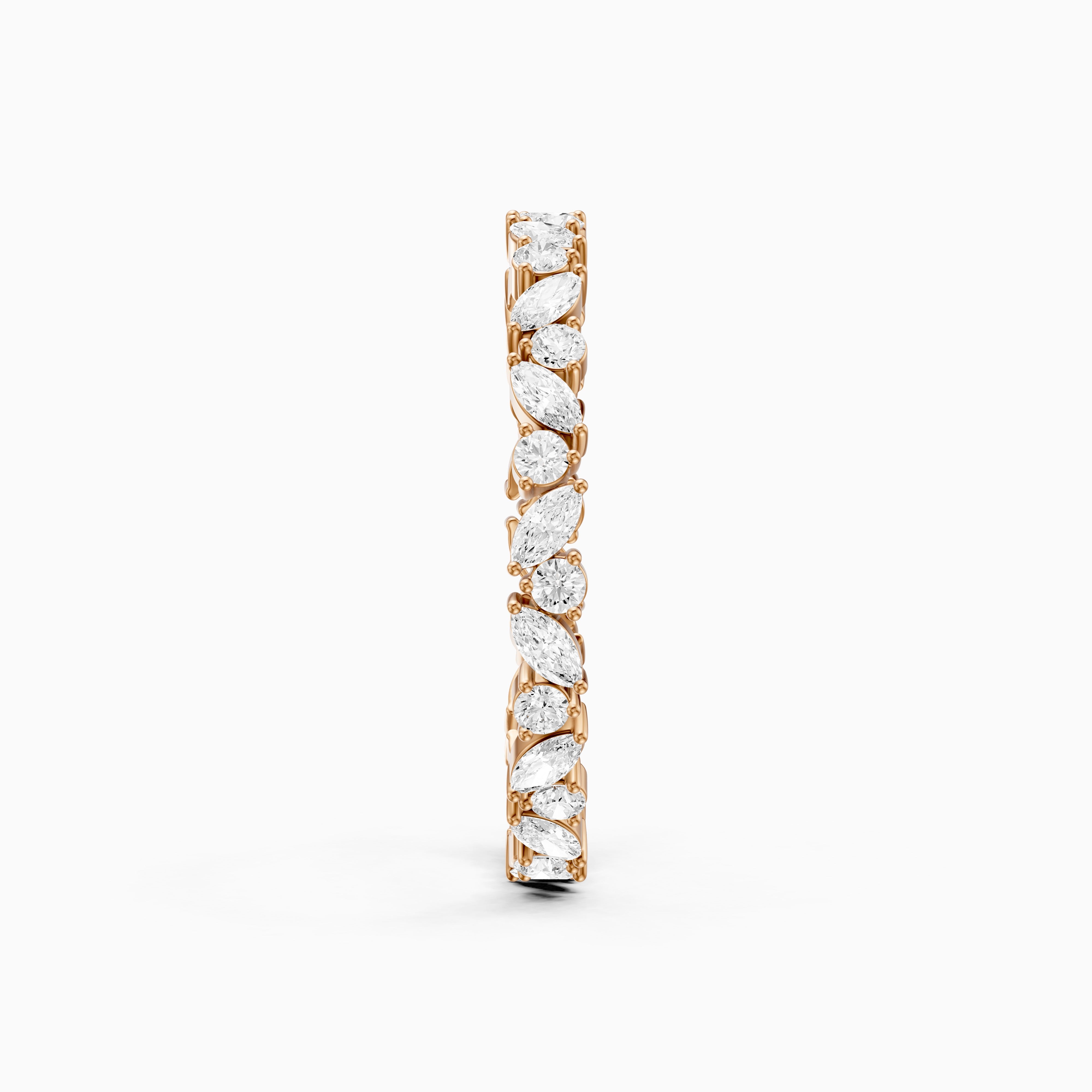 Margot Mixed Shape Marquise and Round Lab Grown Diamond Eternity Band